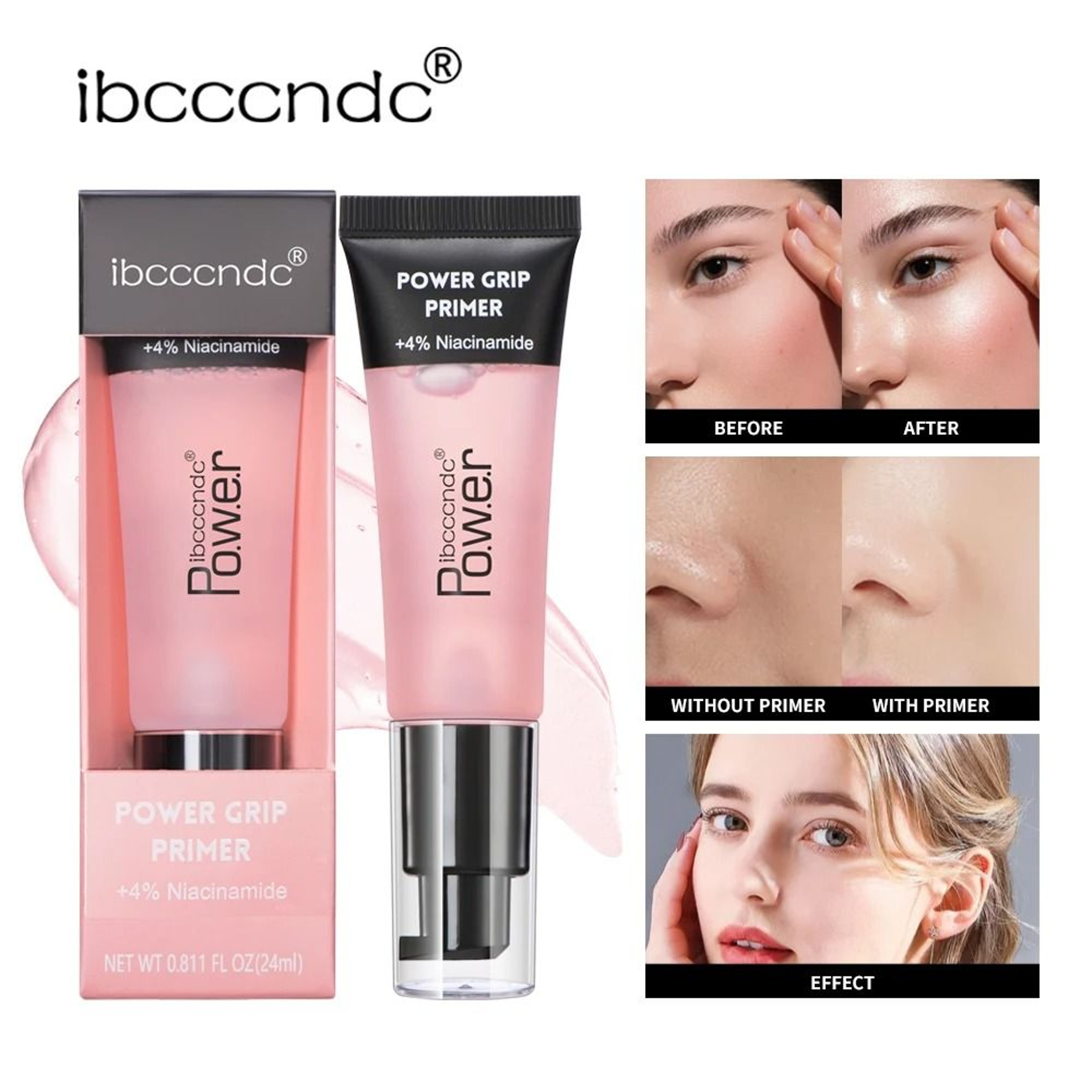 24ml Power Grip Gel Primer  Hydrating  PoreInvisible Makeup Gripping Primer 4