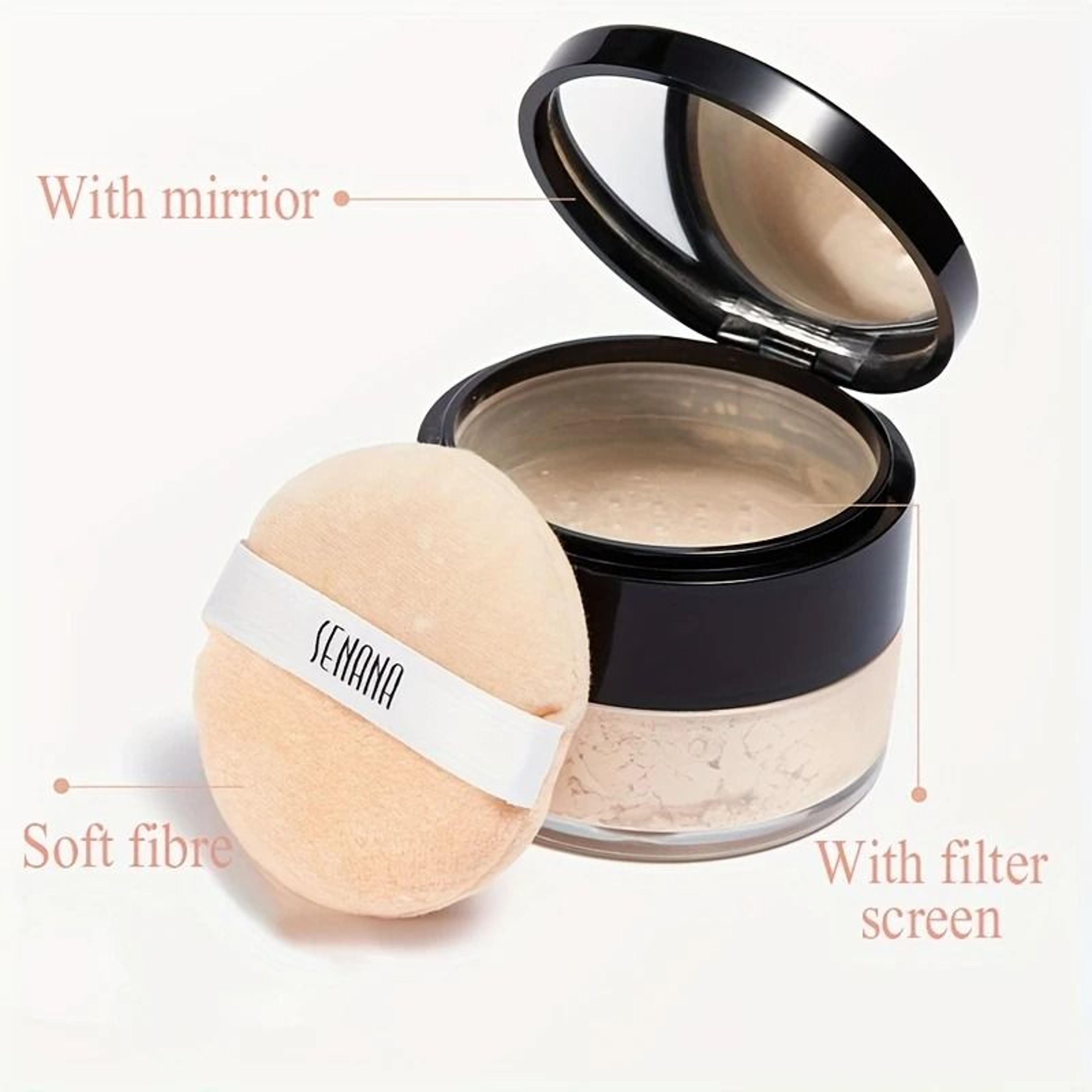 Hydrating Flawless Setting Powder  OilControl Concealing Powder With Natural Nude Finish 4