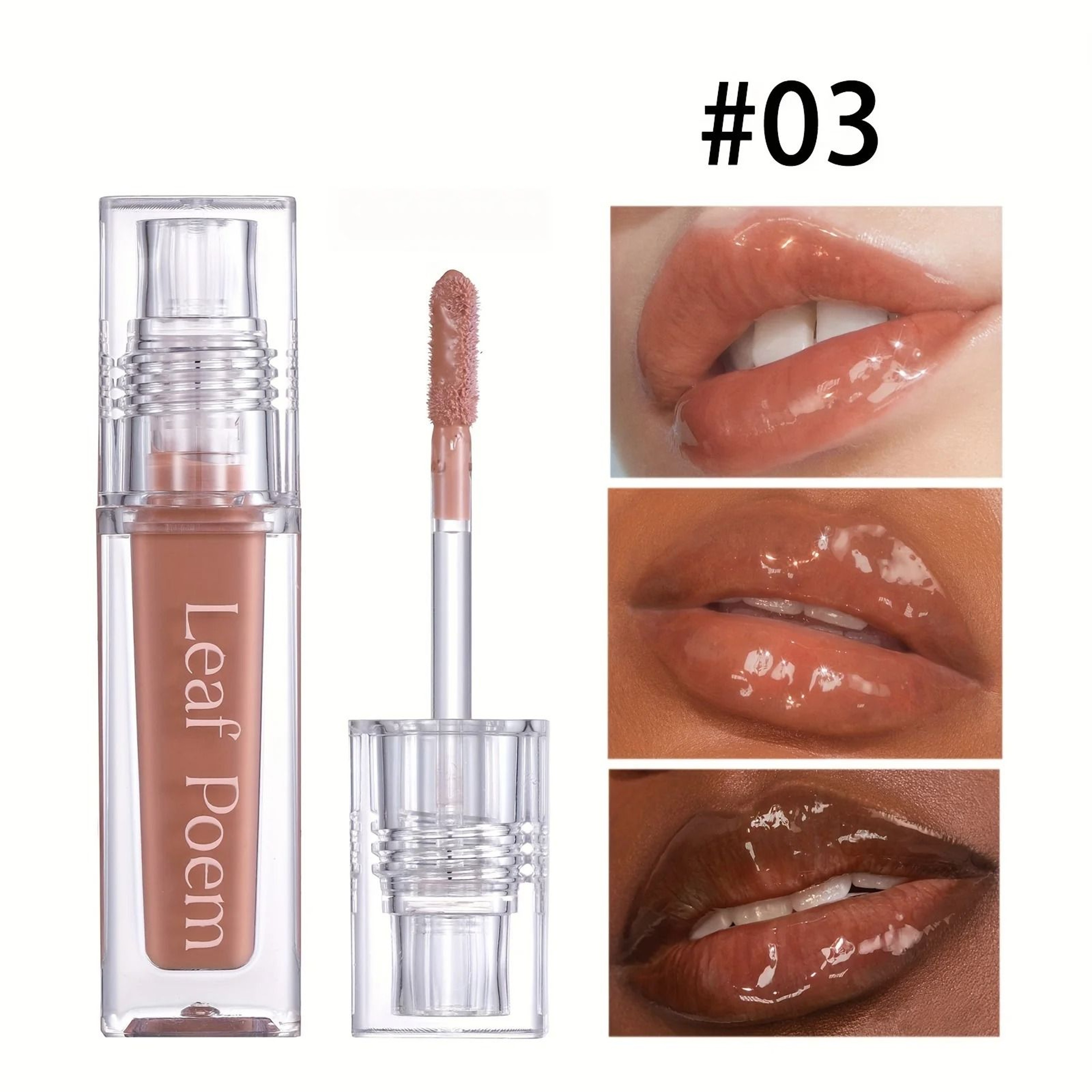 Hydrating Crystal Lip Oil  Plumping  Moisturizing Gloss Tint For Dry Lips 8