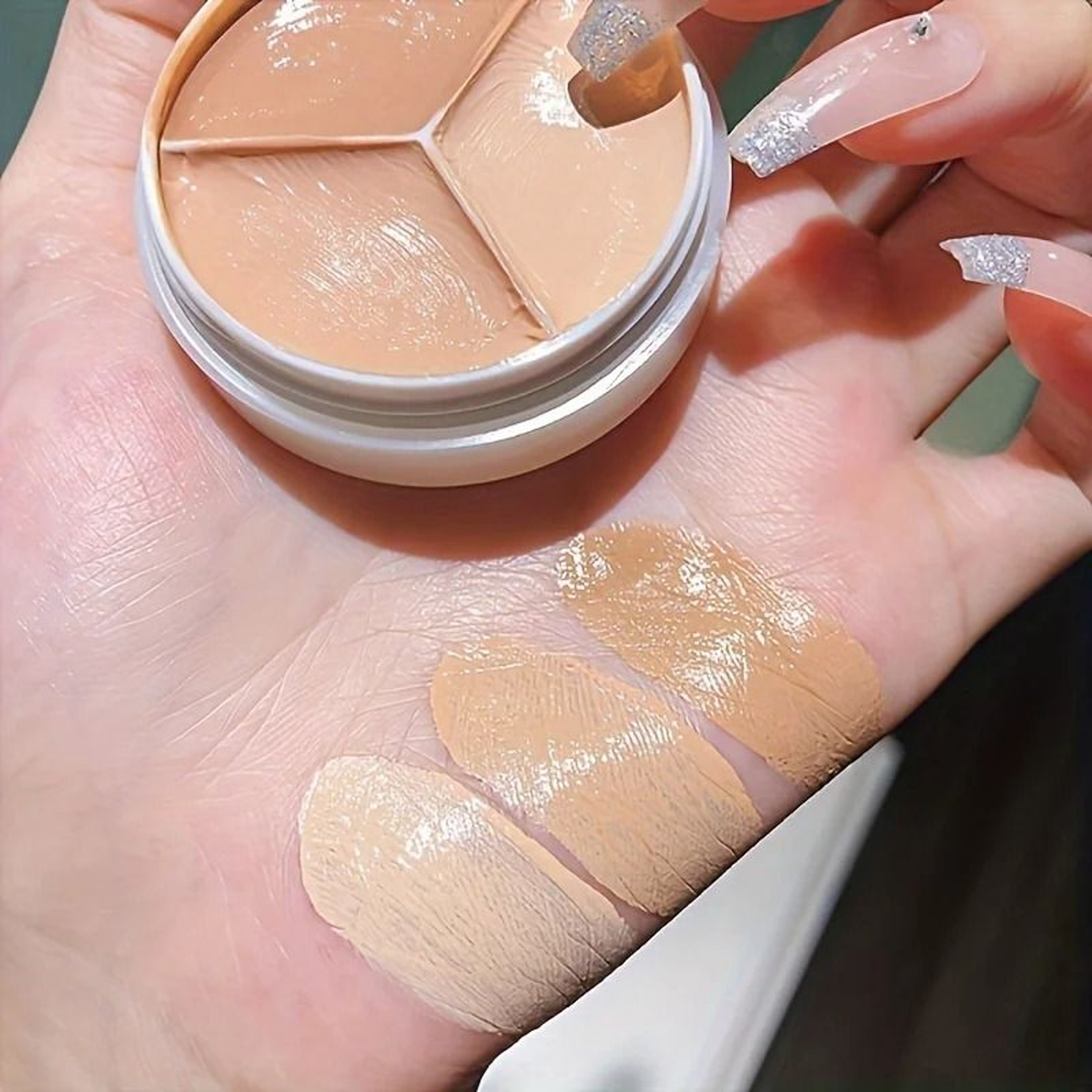 Waterproof Cream Concealer Palette  Full Coverage Spot Acne Mark  Dark Circle Cover 4