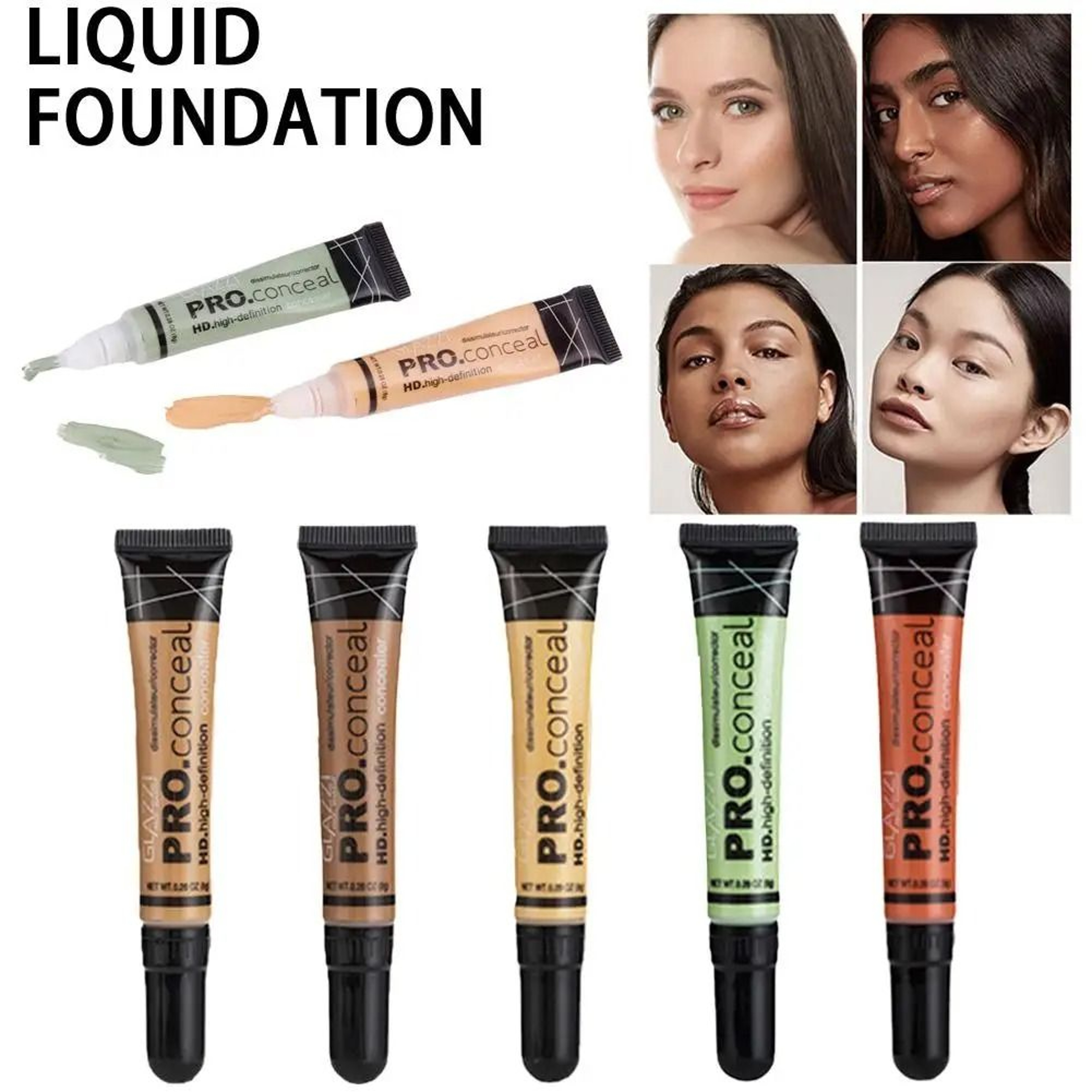 Hose Liquid Foundation  Matte Nude Full Coverage Foundation  Concealer 5