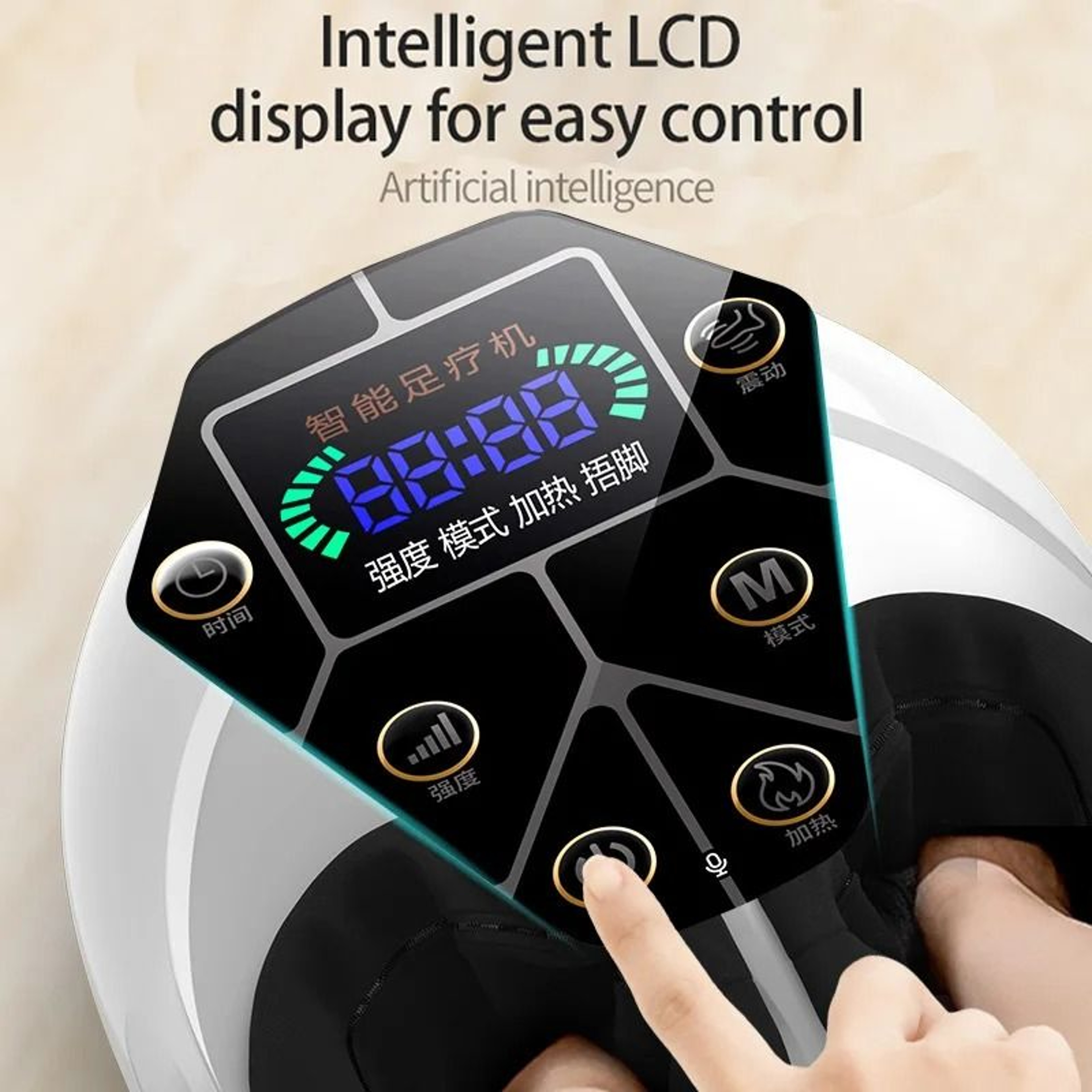 Electric Shiatsu Foot Massager  Deep Kneading Vibration Acupressure  Heat Therapy For Feet  Legs 1