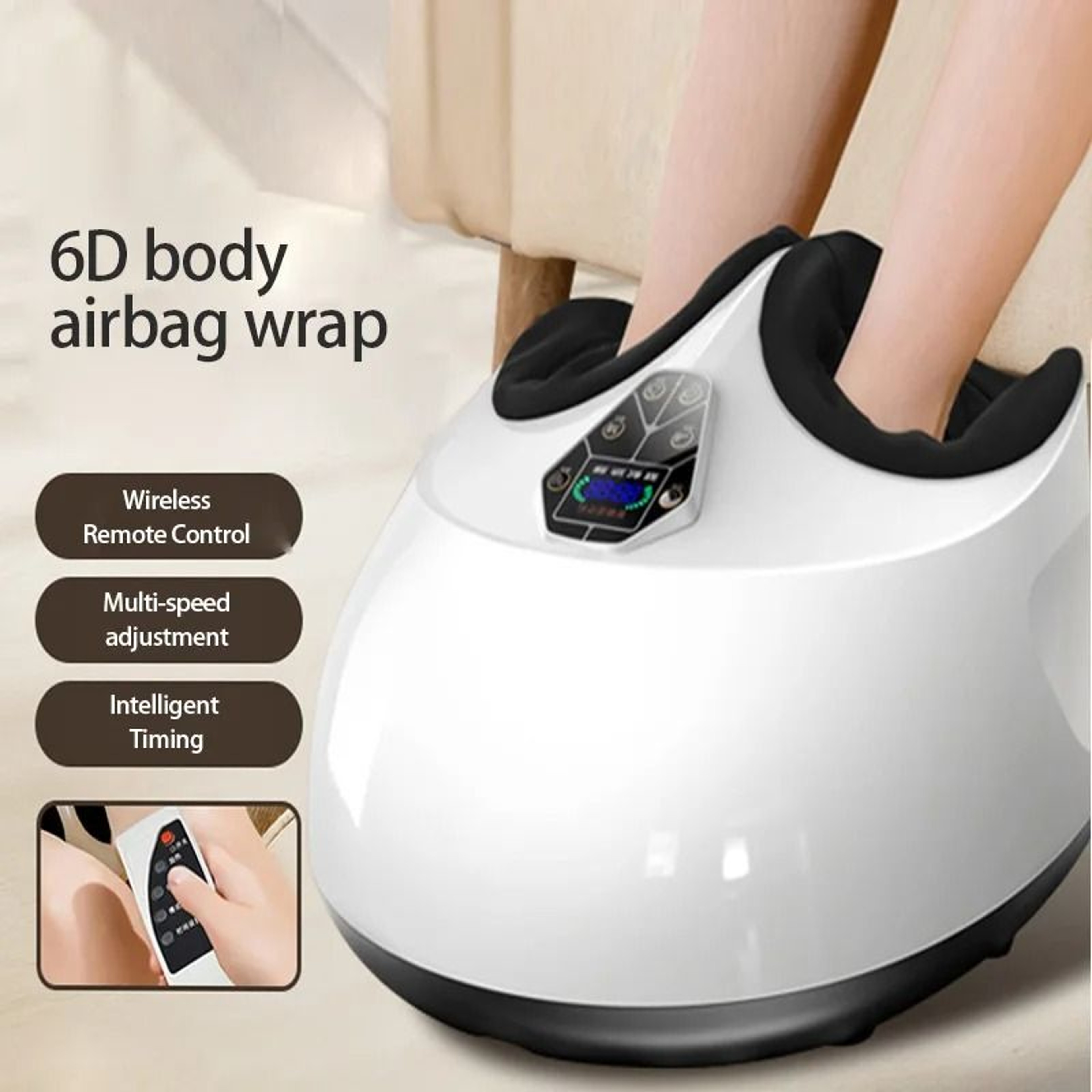Electric Shiatsu Foot Massager  Deep Kneading Vibration Acupressure  Heat Therapy For Feet  Legs 0