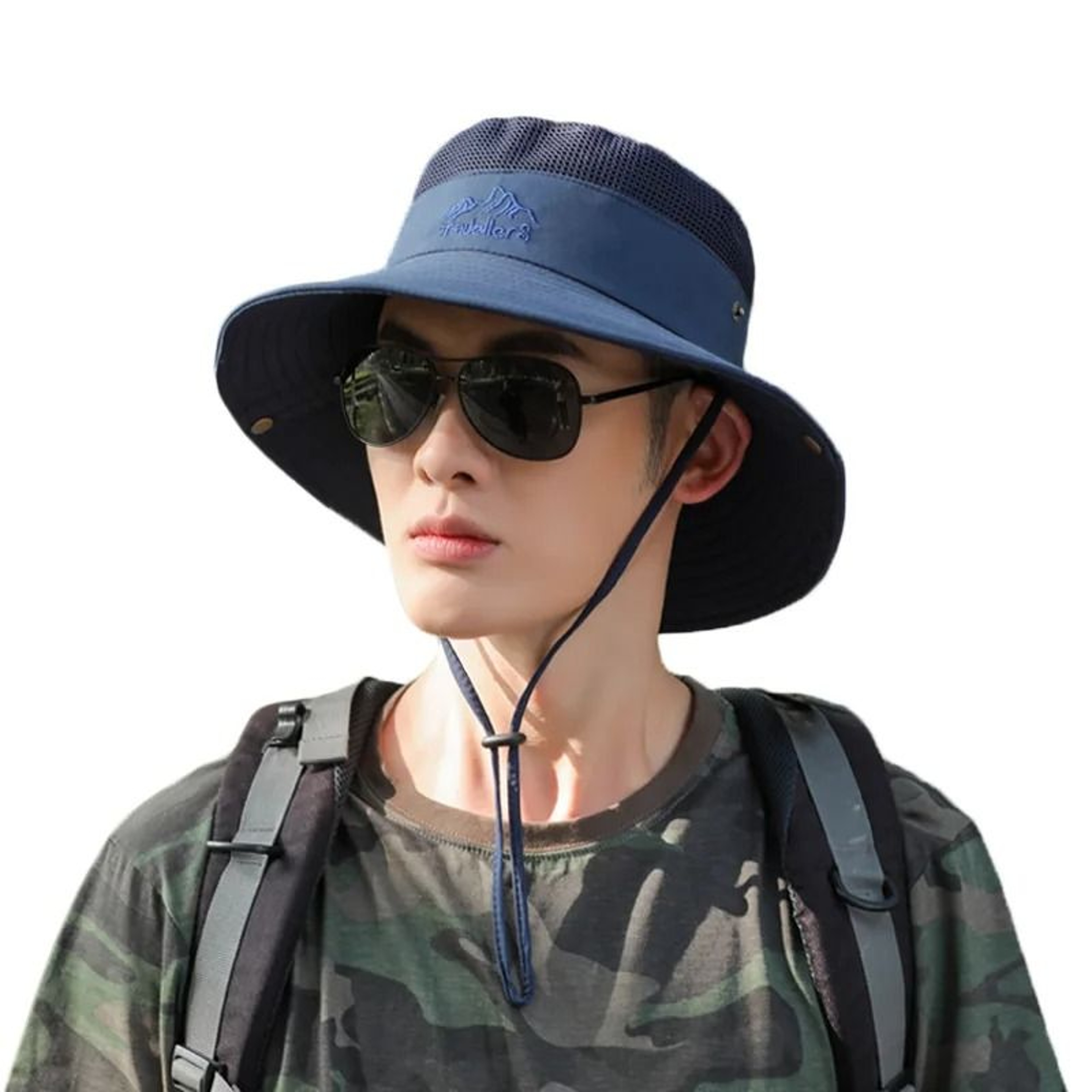 Mens QuickDrying Summer Bucket Hat  Breathable Outdoor Sunshade  Mesh Fisherman Cap For Hiking Cycl 5