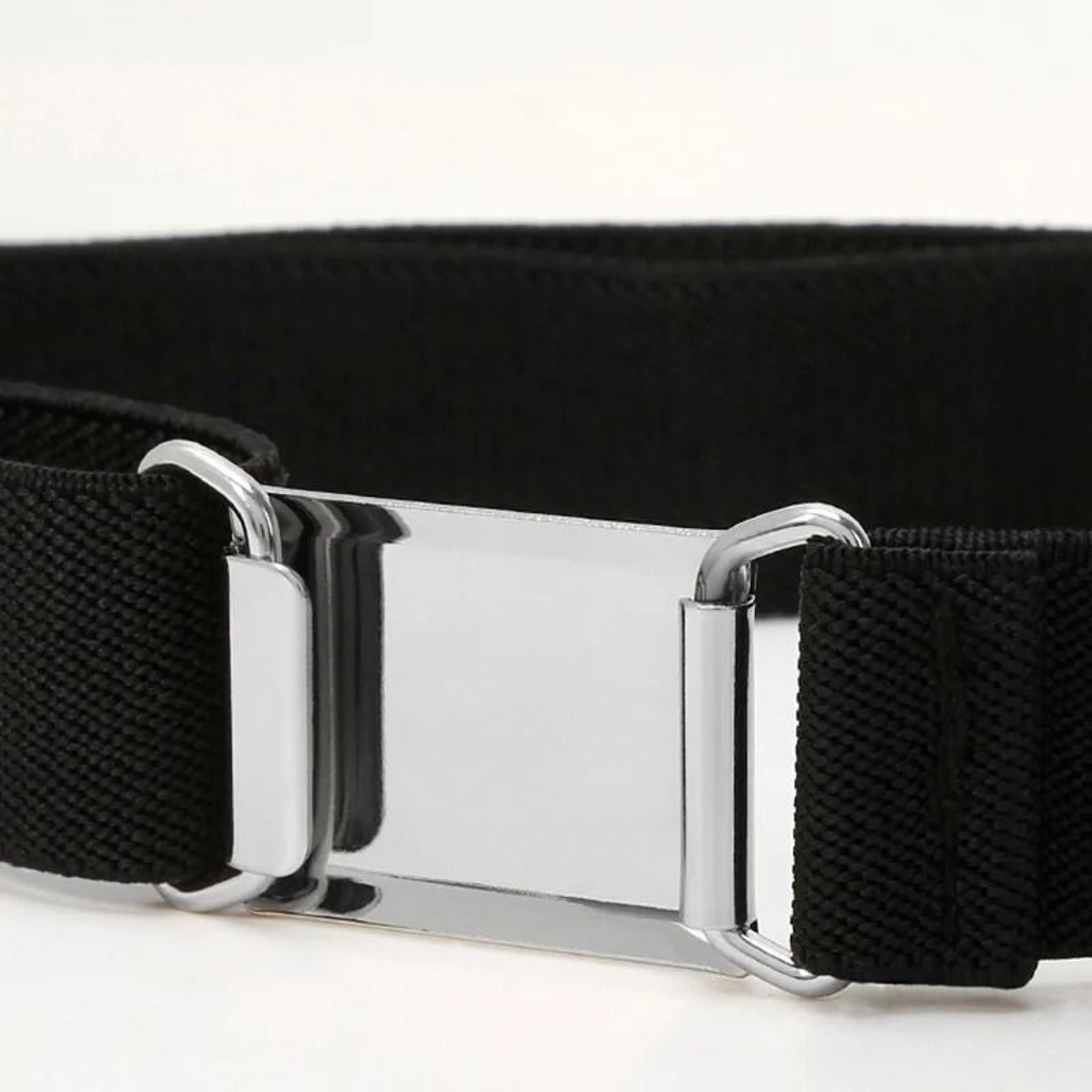 Womens Invisible Elastic Stretch Belt  Adjustable NoShow Flat Square Buckle Waist Belt For Jeans  D 3