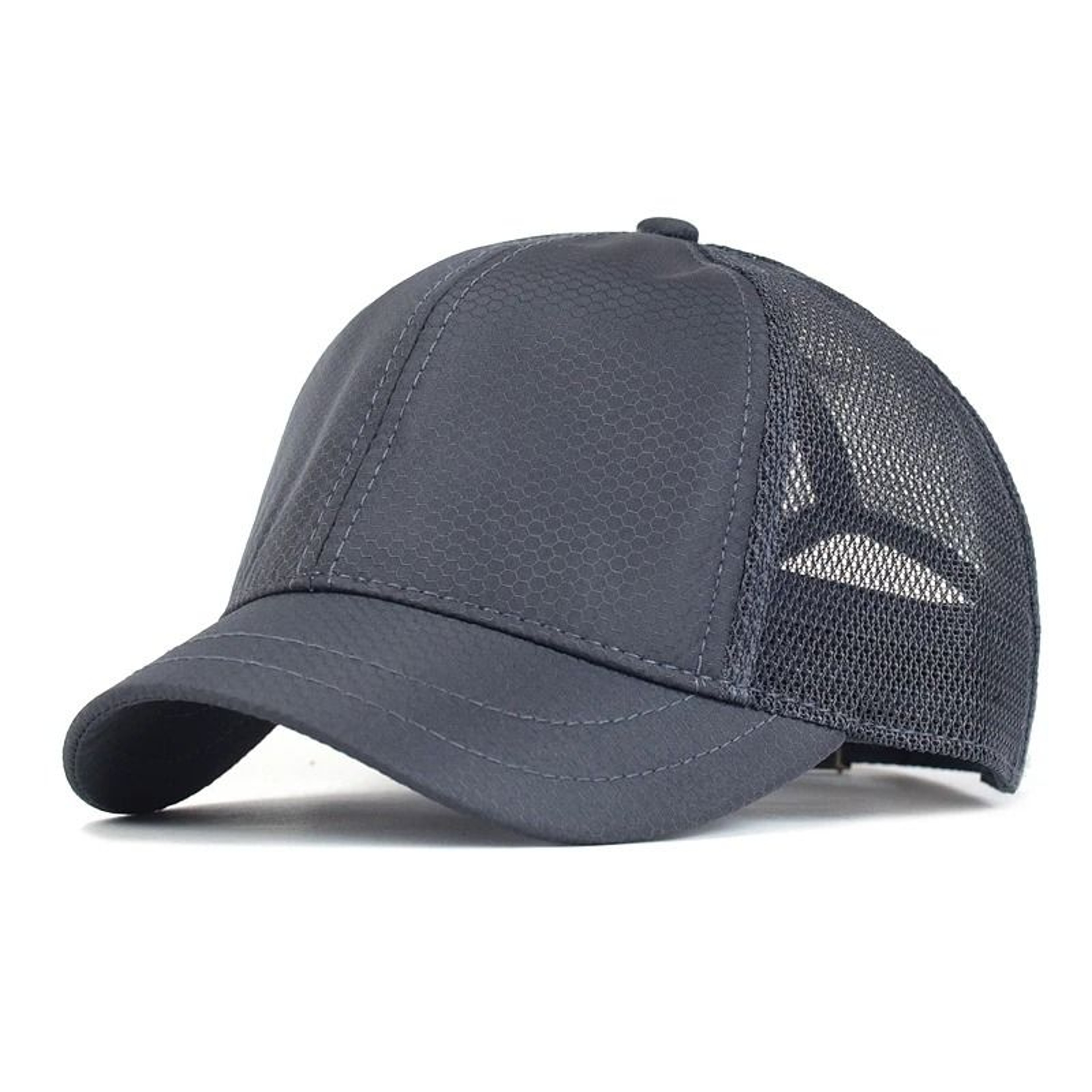 LowProfile Short Brim Mesh Baseball Cap  Unisex Breathable Summer Trucker Dad Hat 8
