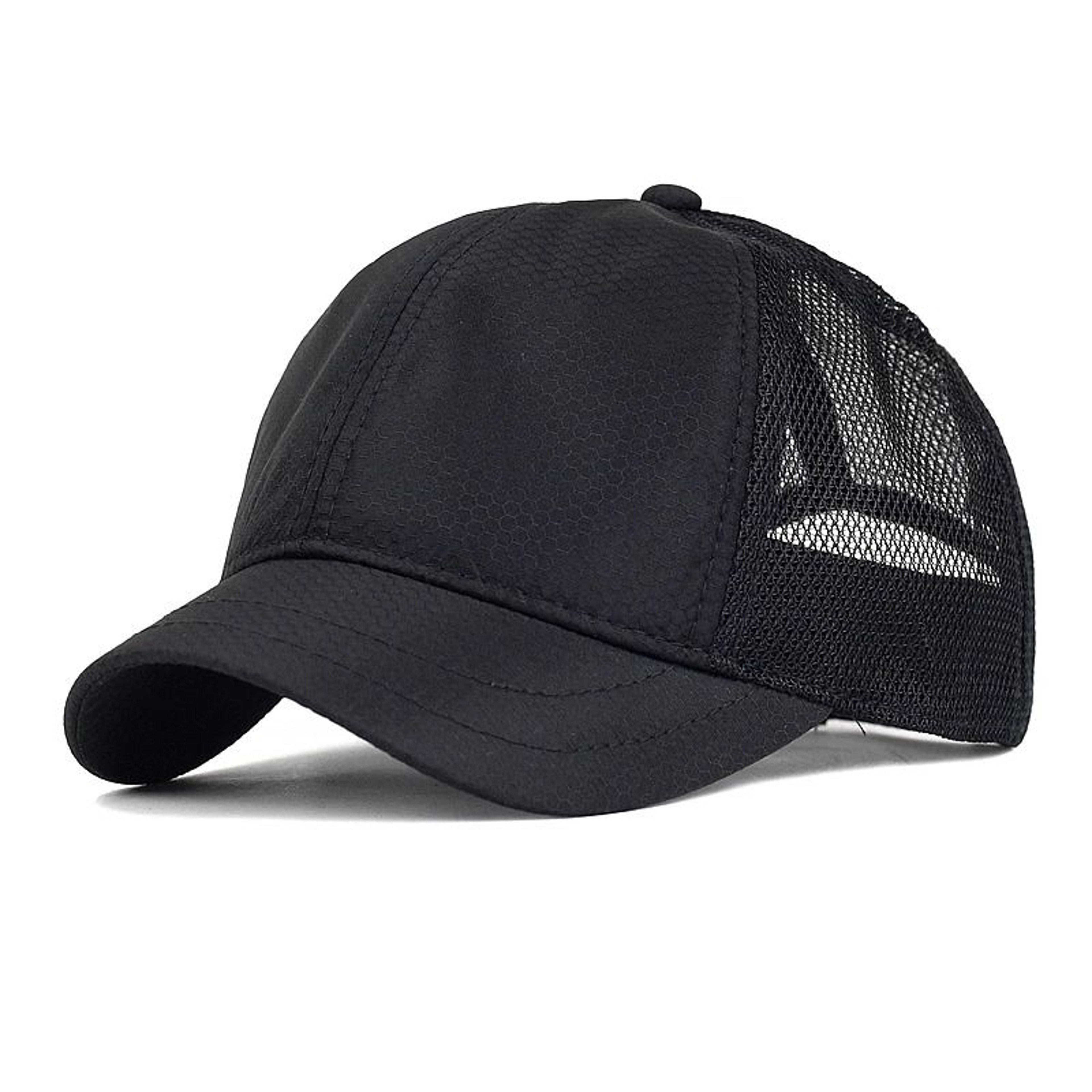 LowProfile Short Brim Mesh Baseball Cap  Unisex Breathable Summer Trucker Dad Hat 0