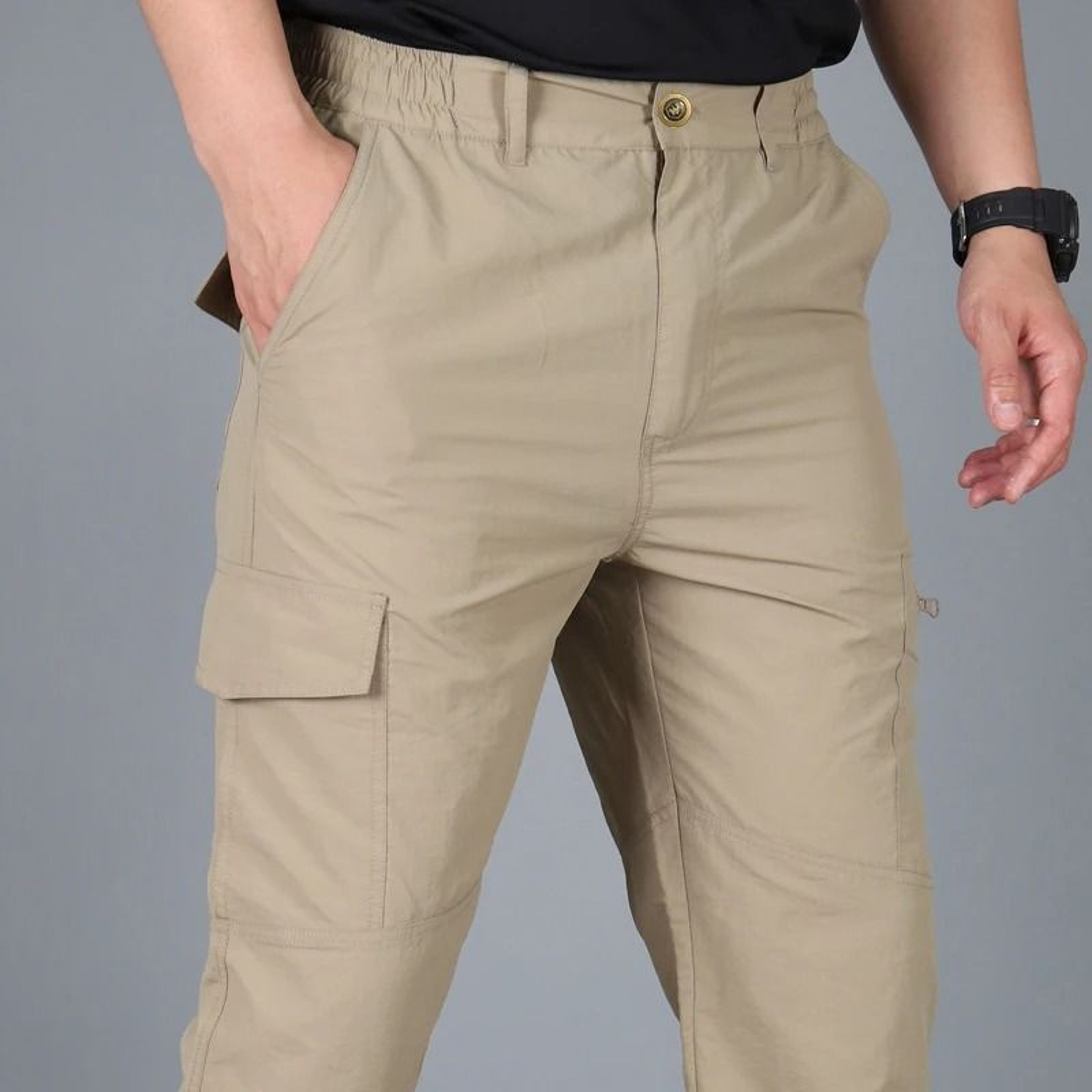 Mens Summer Lightweight Tactical Cargo Pants  Waterproof  WearResistant Outdoor Hiking Trousers 9