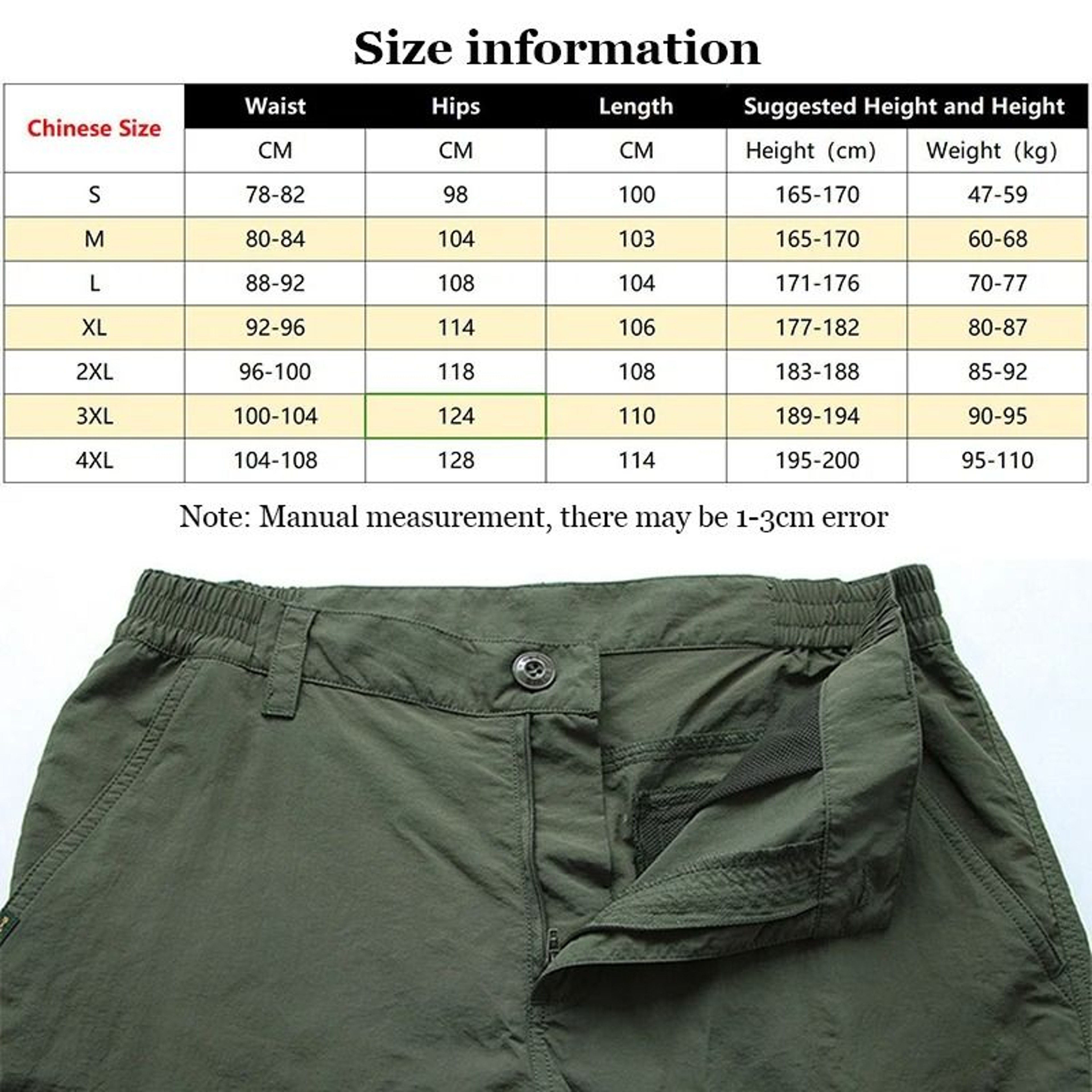 Men's Summer Lightweight Tactical Cargo Pants - Waterproof & Wear-Resistant Outdoor Hiking Trousers – view 11