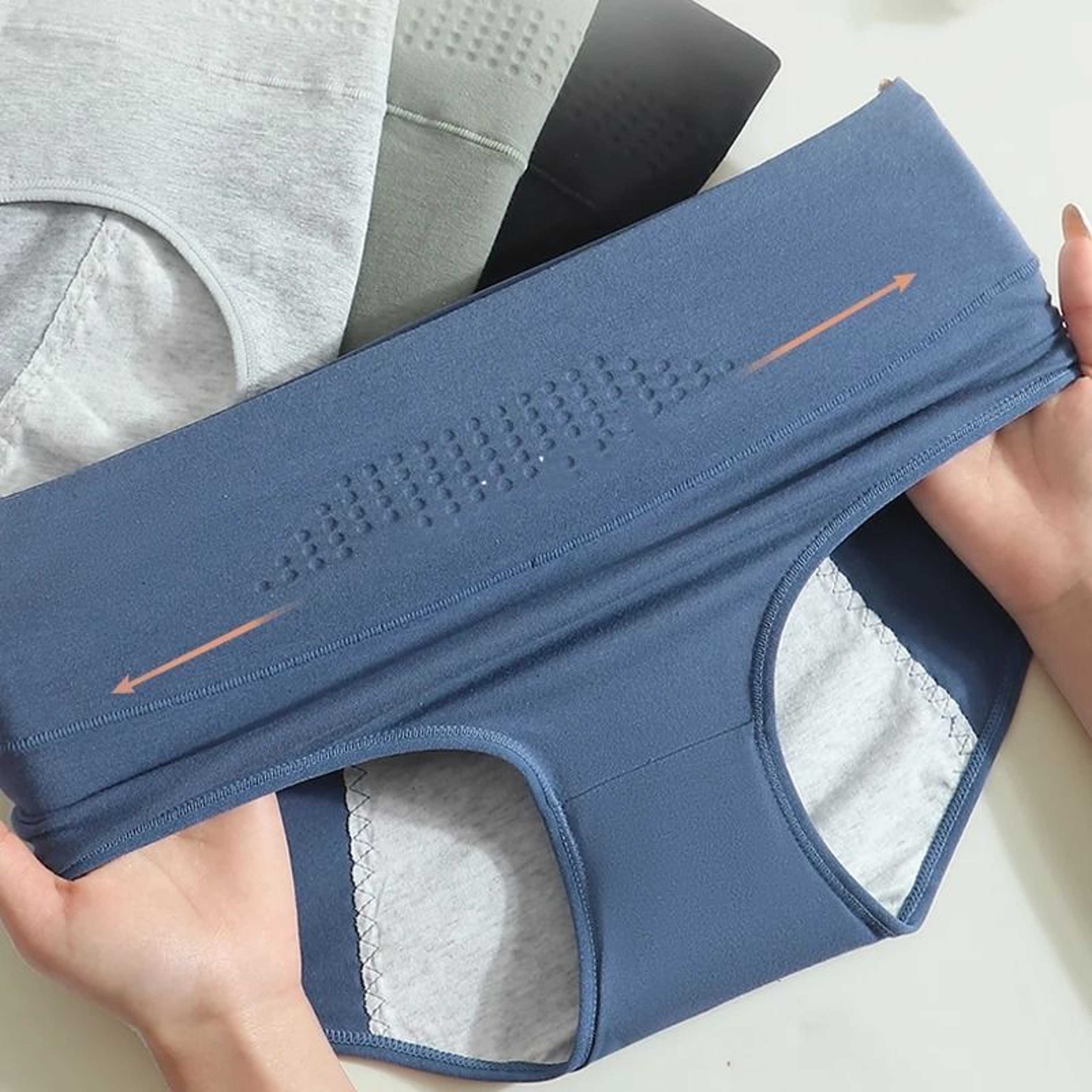 High Waist LeakProof Menstrual Period Panties  Widened Protective Area Cotton Plus Size Physiologic 2