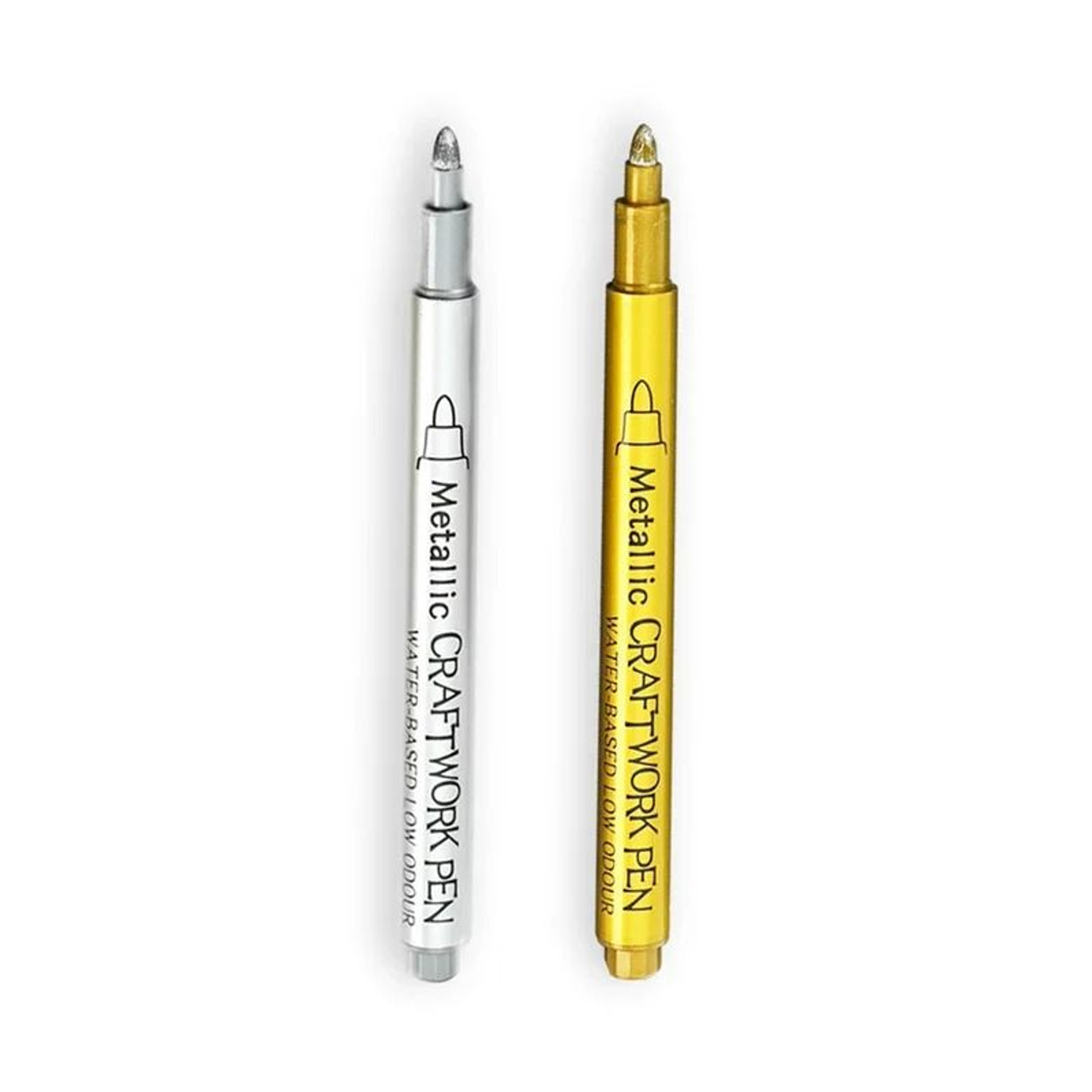 Gold  Silver Brush Metallic Marker Pens  Permanent Art Markers For Manga Scrapbooking  Crafts 18