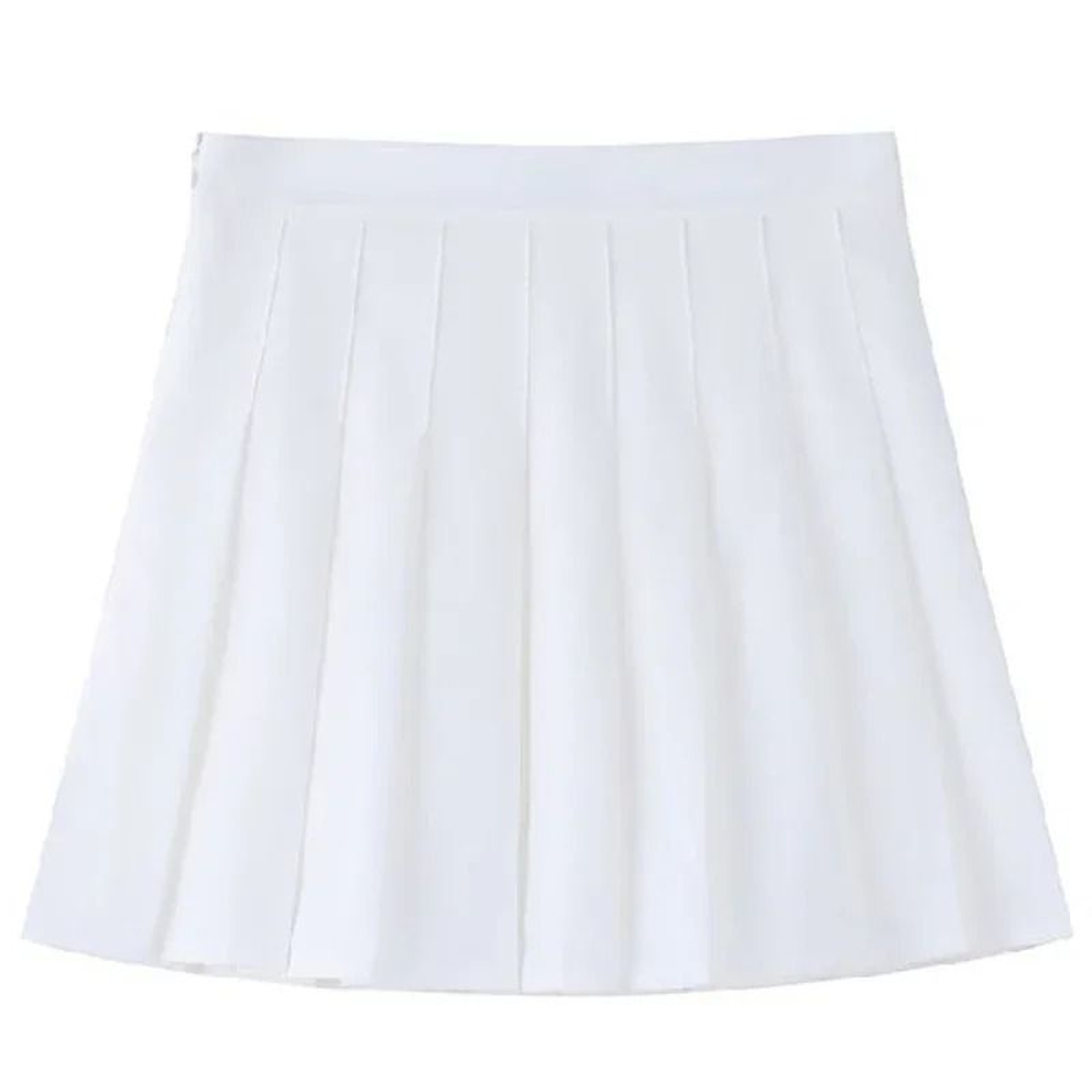 Womens Solid Color HighWaisted JK ALine Mini Skirt  Slim Fit Elastic Zipper Skirt 6