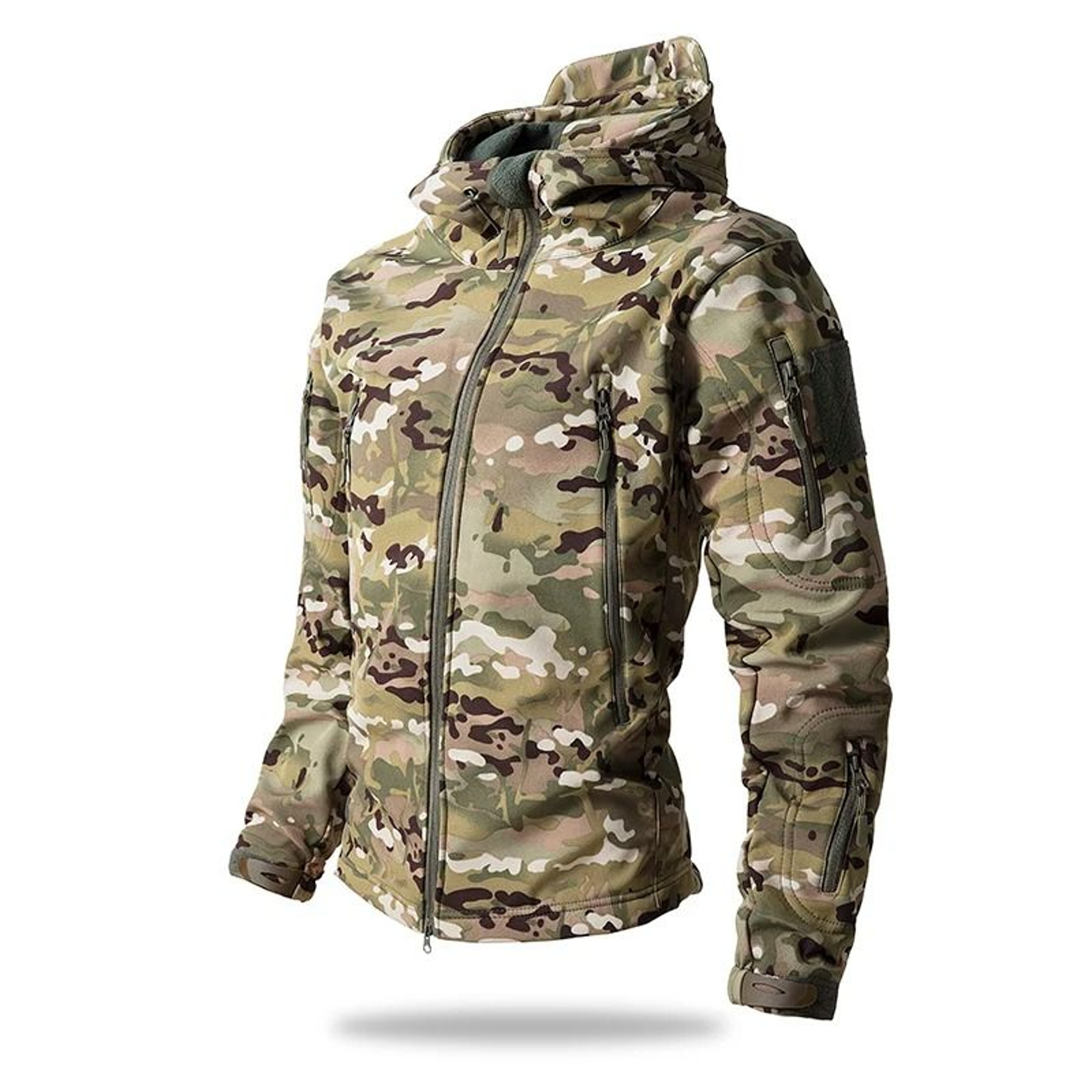 Lurker Shark Skin Softshell Tactical Jacket  Waterproof Fleece Hooded Camo Coat For Hunting  Outdoo 7