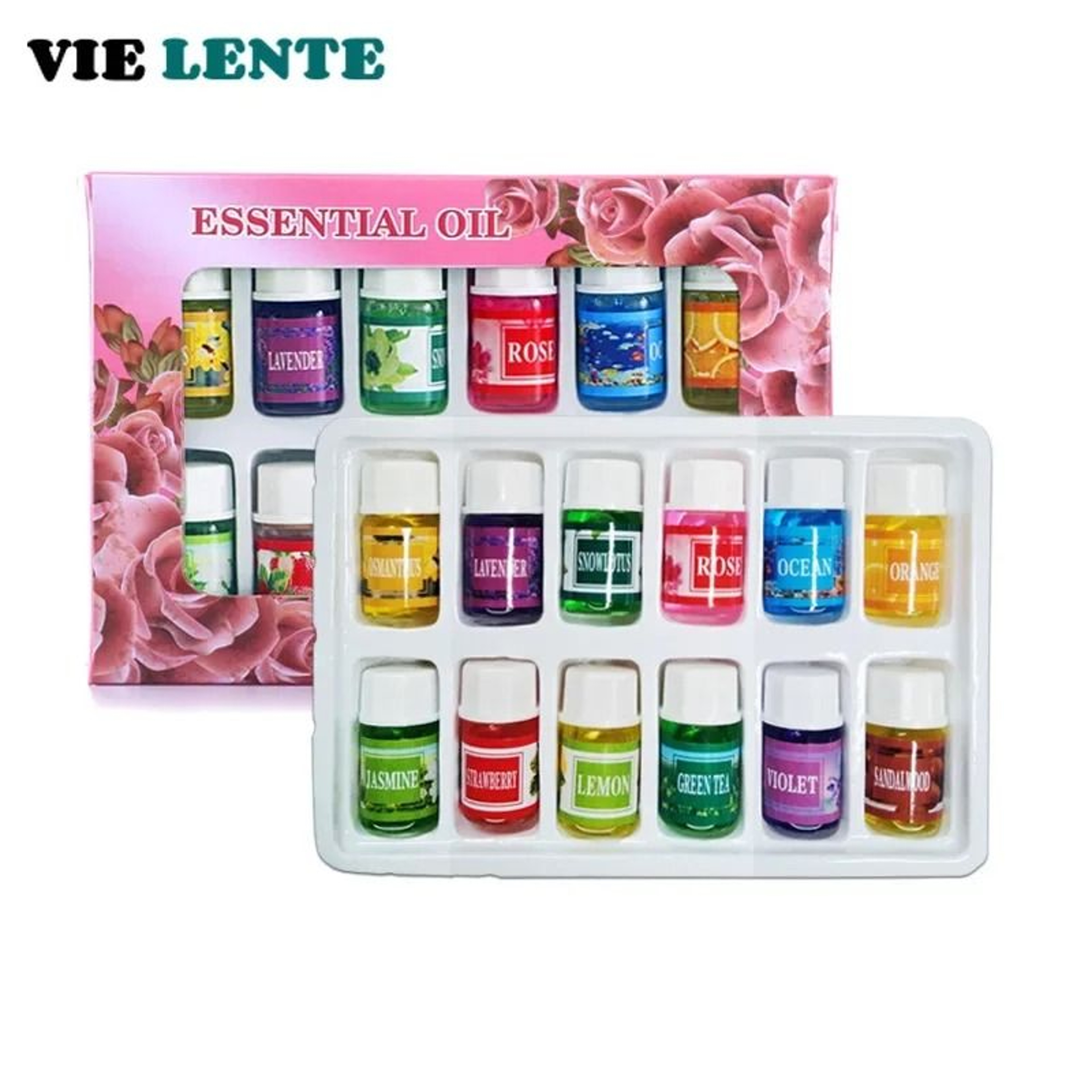 12Piece 3ml Natural Plant Aromatherapy Essential Oil Set  Air Freshener Fragrance Oils For Diffuser 3