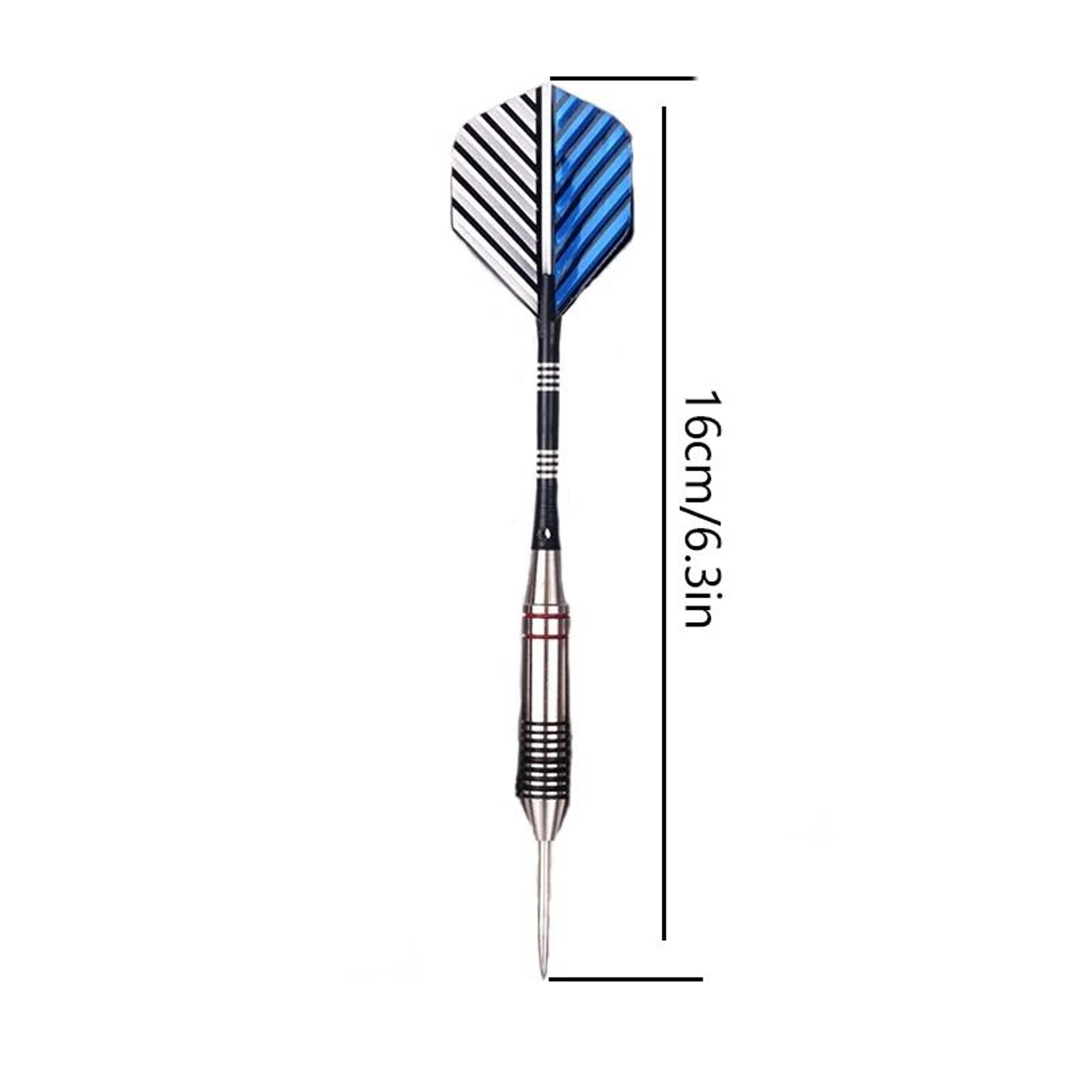 3Piece Professional 24g Steel Tip Dart Set  HighQuality Aluminum Shafts  Precision Flights Set 1