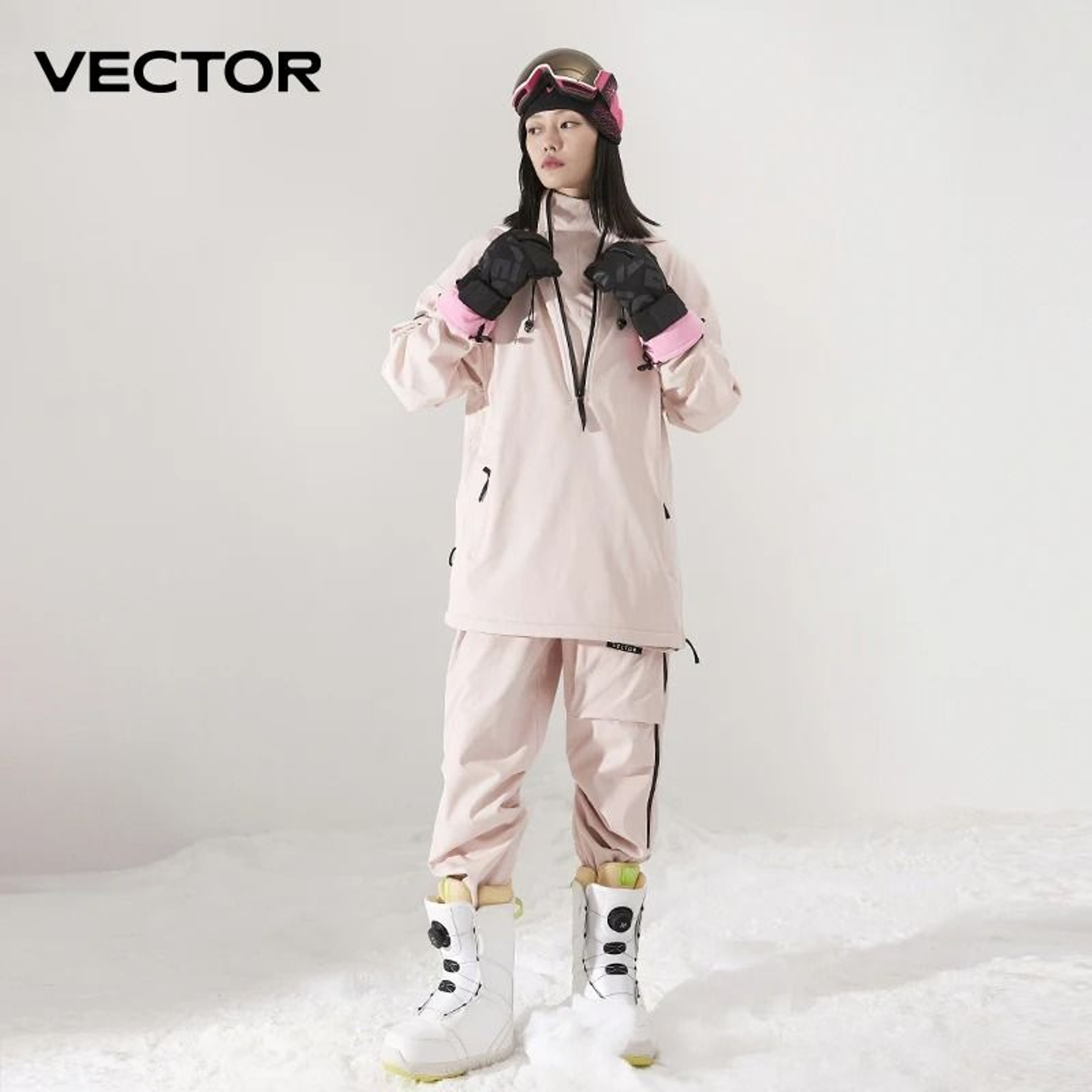 Unisex Waterproof Winter Ski Jacket  Pants Set  Windproof Thermal Snowboard Overalls  Hooded Outdoo 3