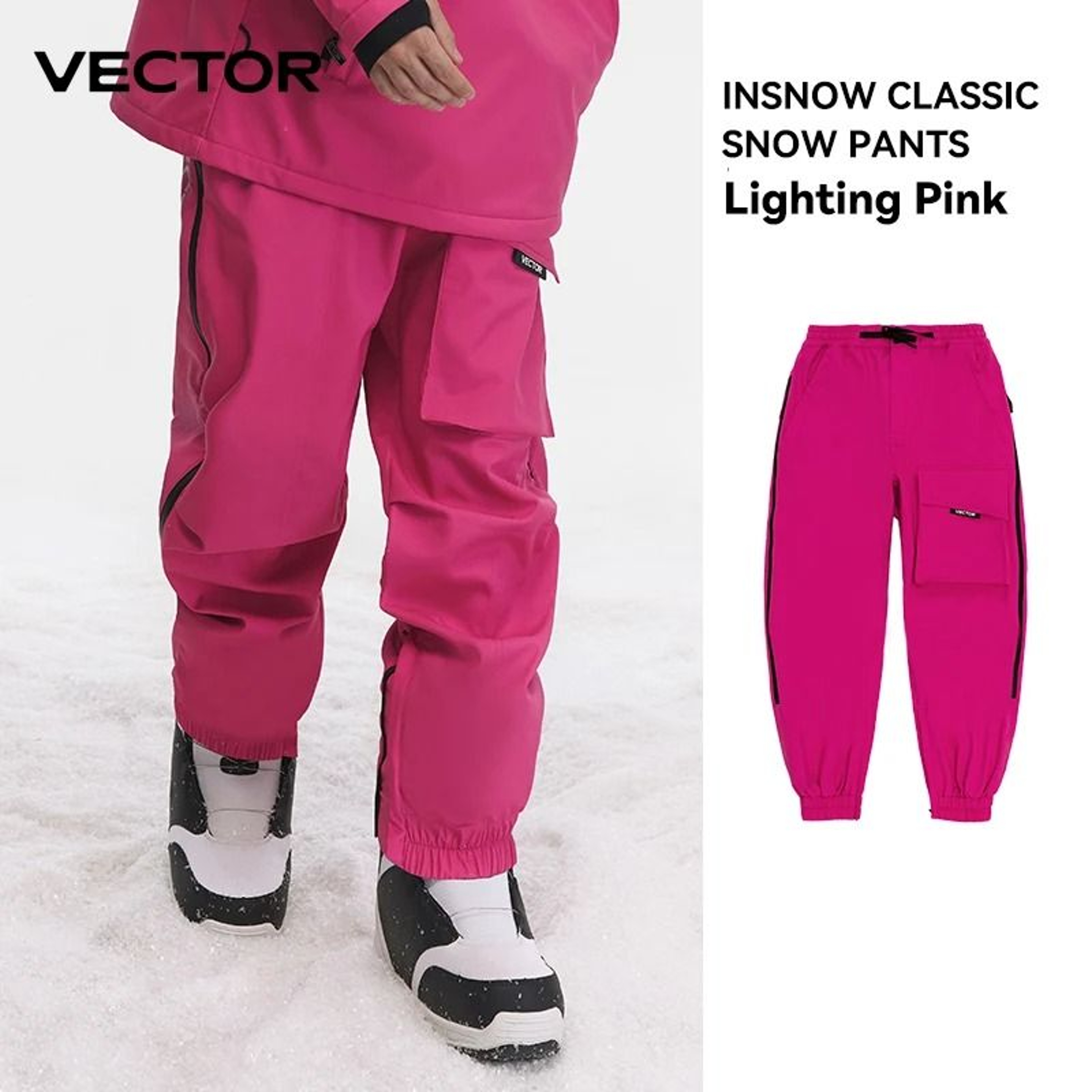 Unisex Waterproof Winter Ski Jacket  Pants Set  Windproof Thermal Snowboard Overalls  Hooded Outdoo 17