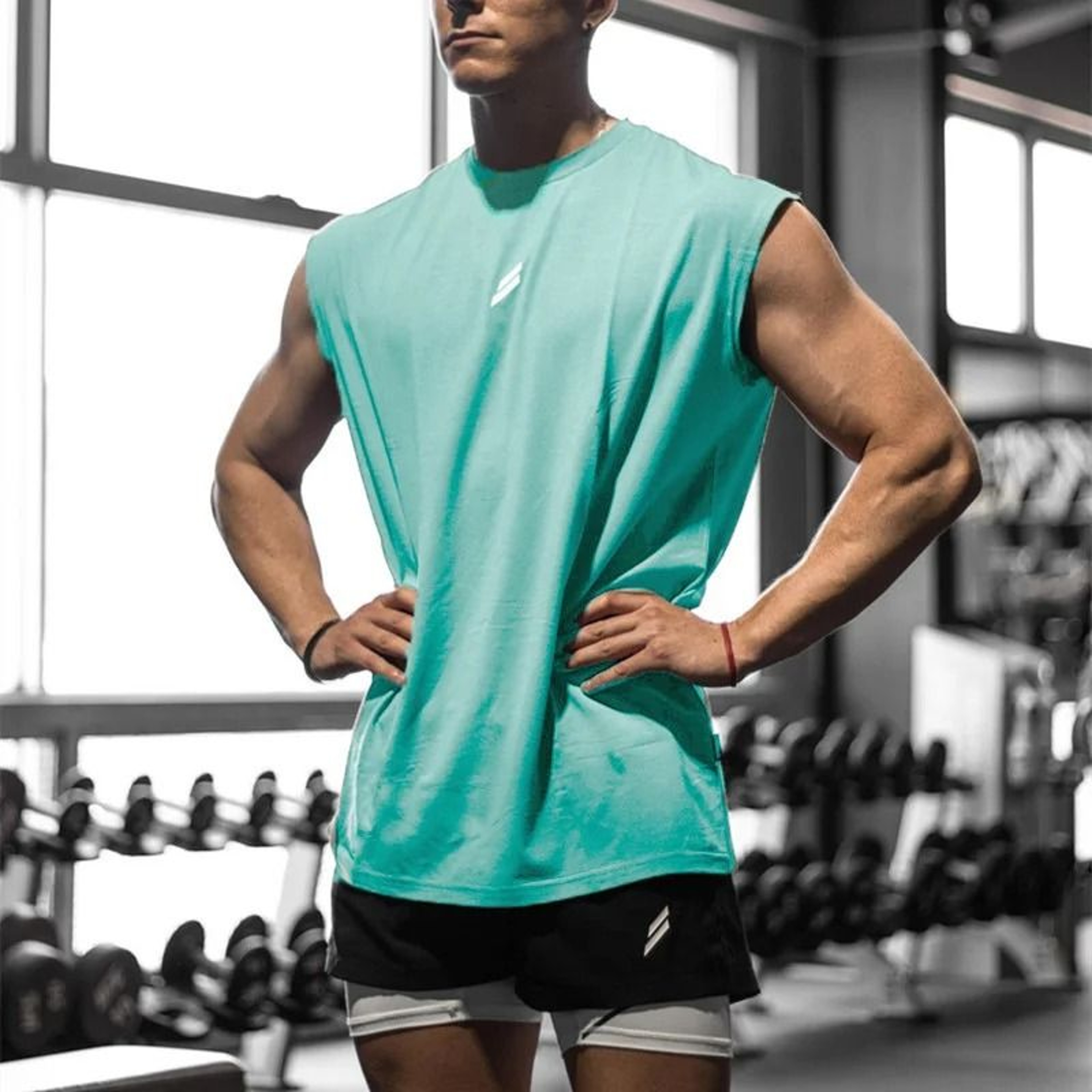 Mens Summer Mesh Fitness Sports Tank Top  QuickDrying Sleeveless Training Vest For Gym  Running 0