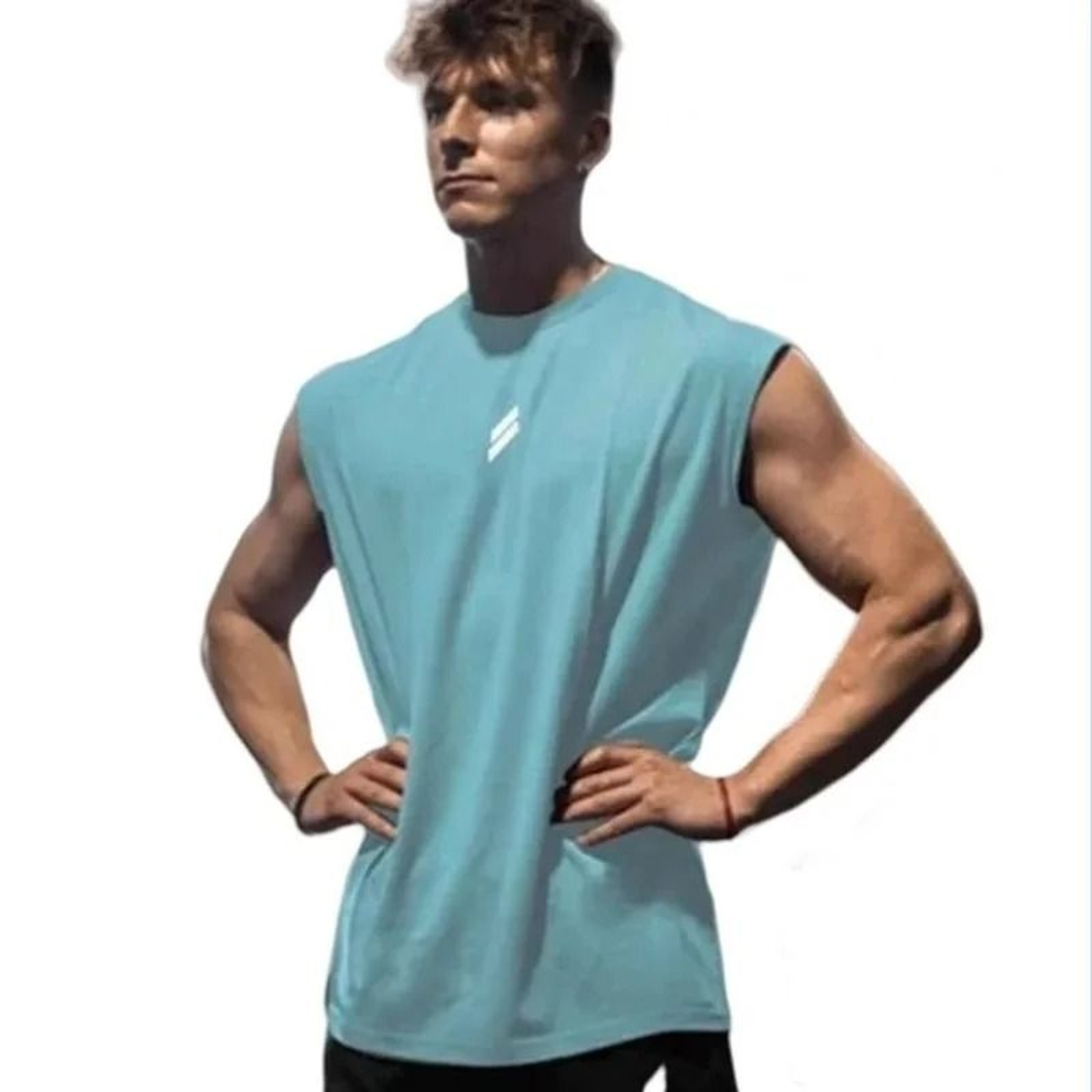 Mens Summer Mesh Fitness Sports Tank Top  QuickDrying Sleeveless Training Vest For Gym  Running 16