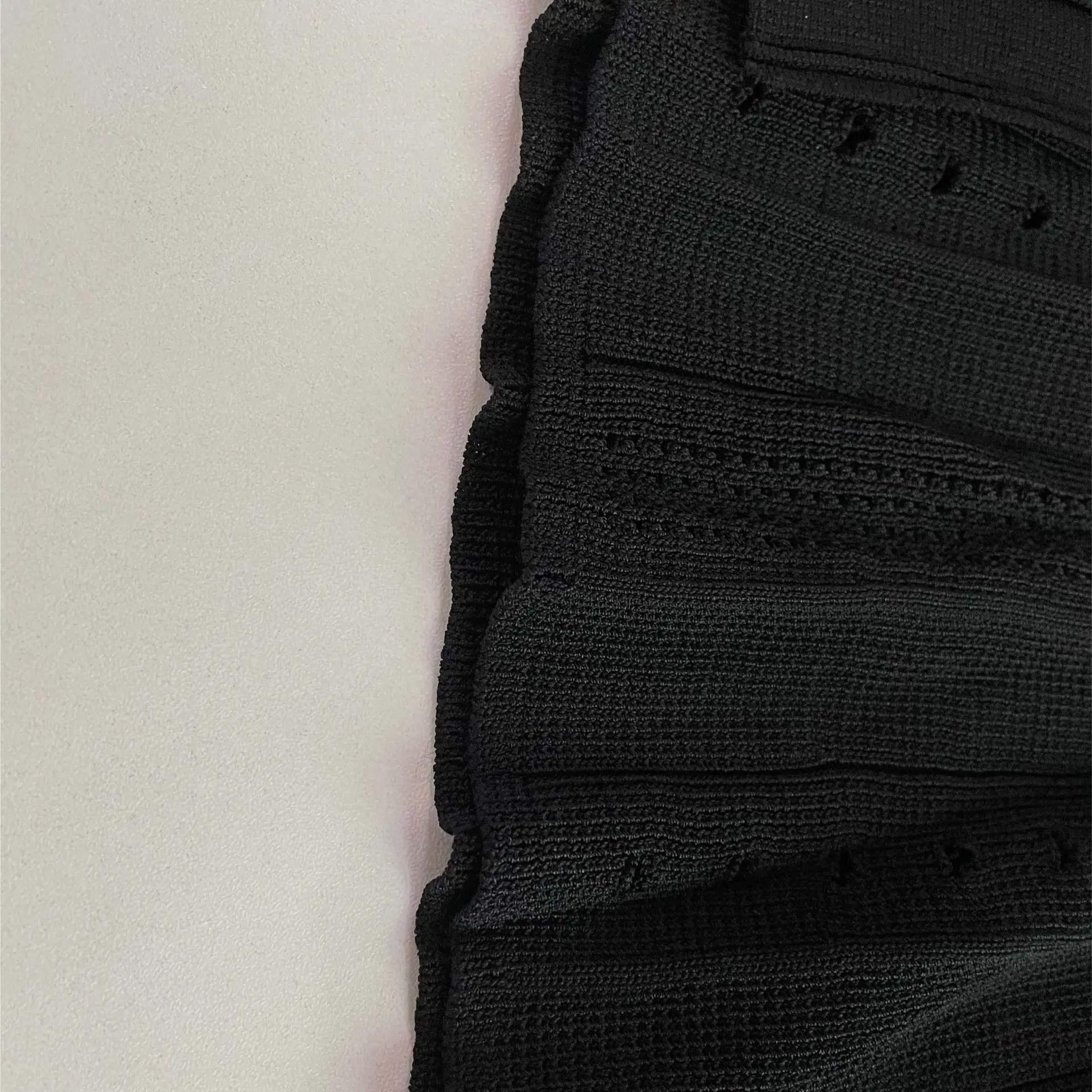 French Elegant HighEnd Knitted Mermaid Dress  Hollow Slimming Fishtail Knit Midi Dress For Women 5