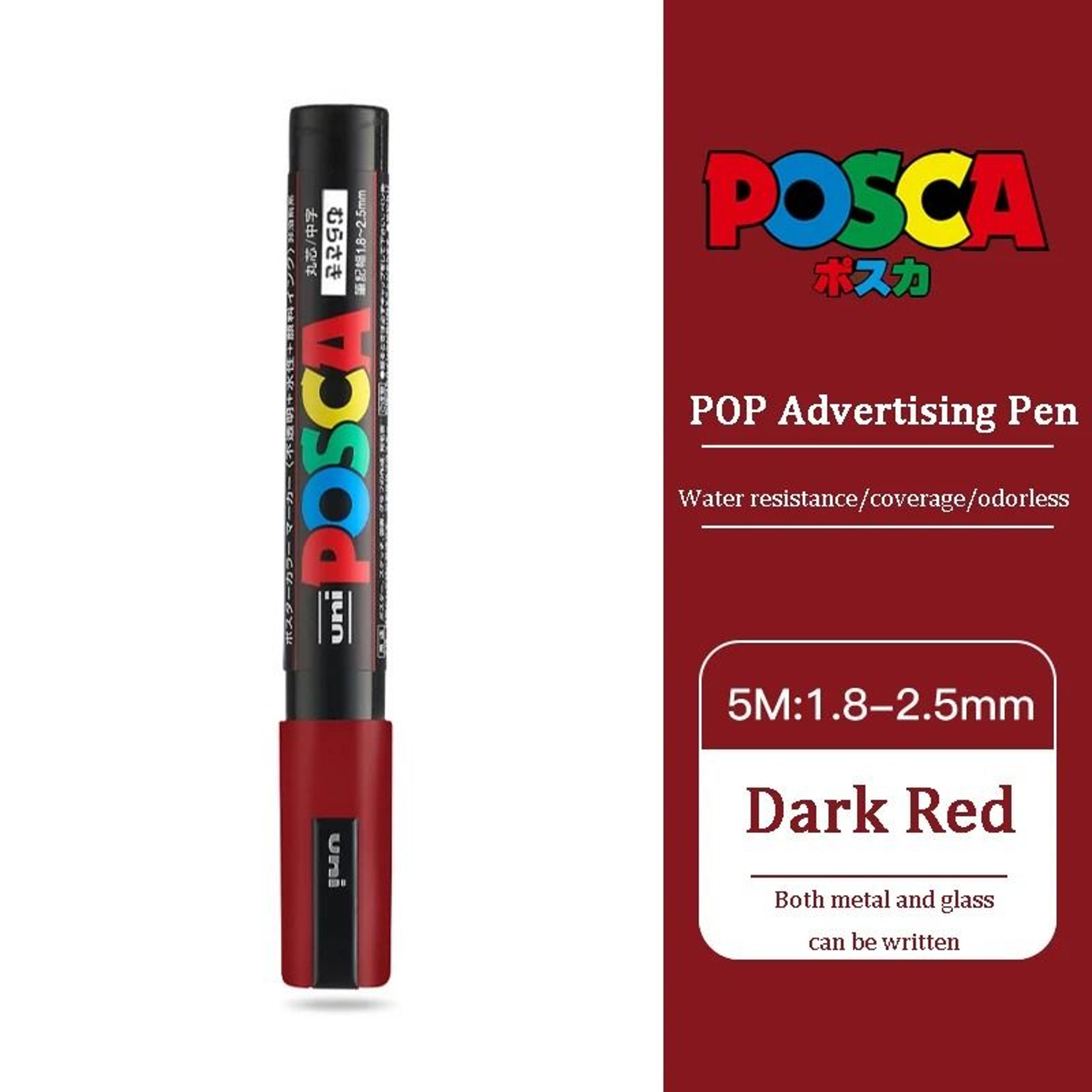 Uni Posca PC5M Medium Bullet Tip Acrylic Paint Marker Pen  Permanent WaterBased Marker For Glass Ro 13
