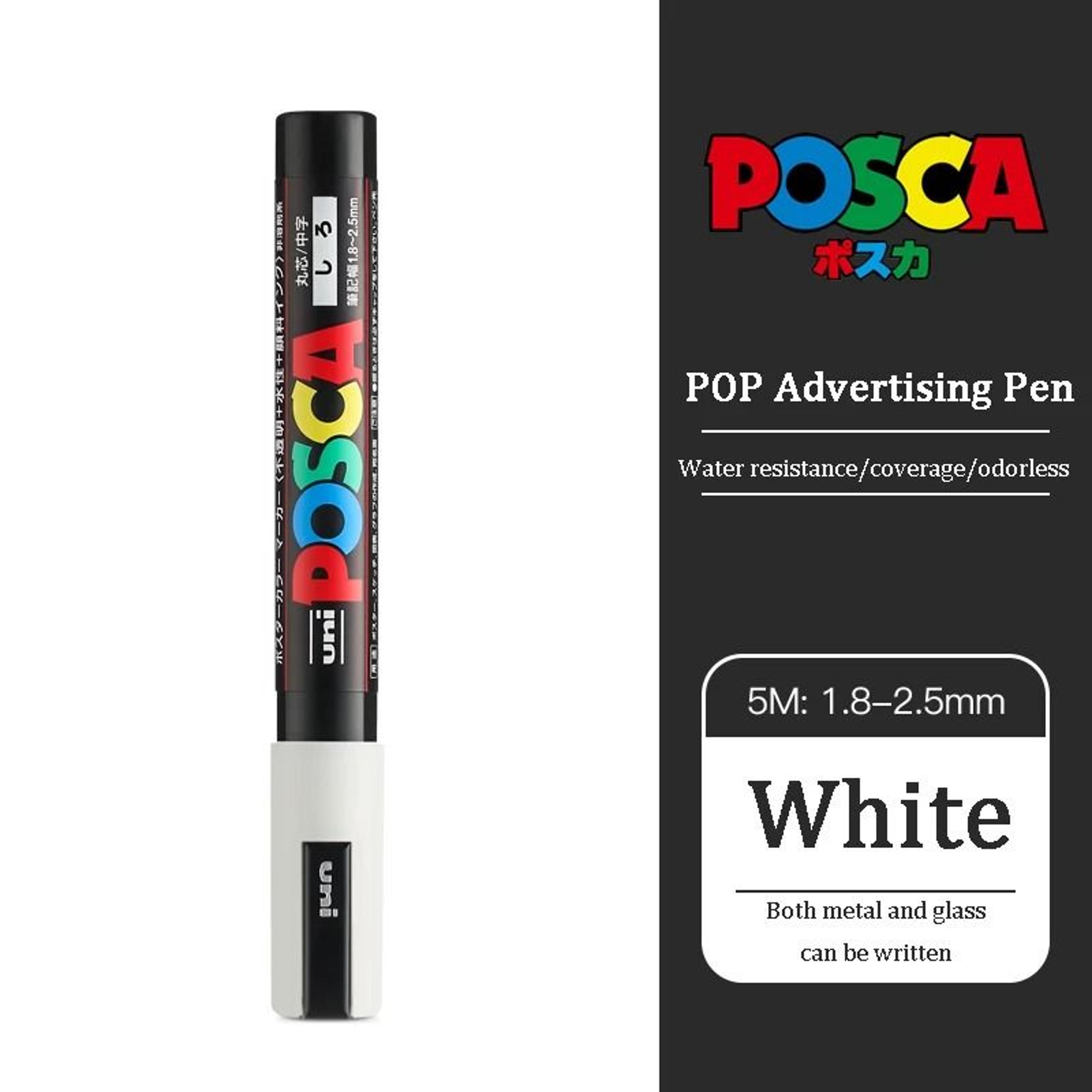 Uni Posca PC5M Medium Bullet Tip Acrylic Paint Marker Pen  Permanent WaterBased Marker For Glass Ro 2