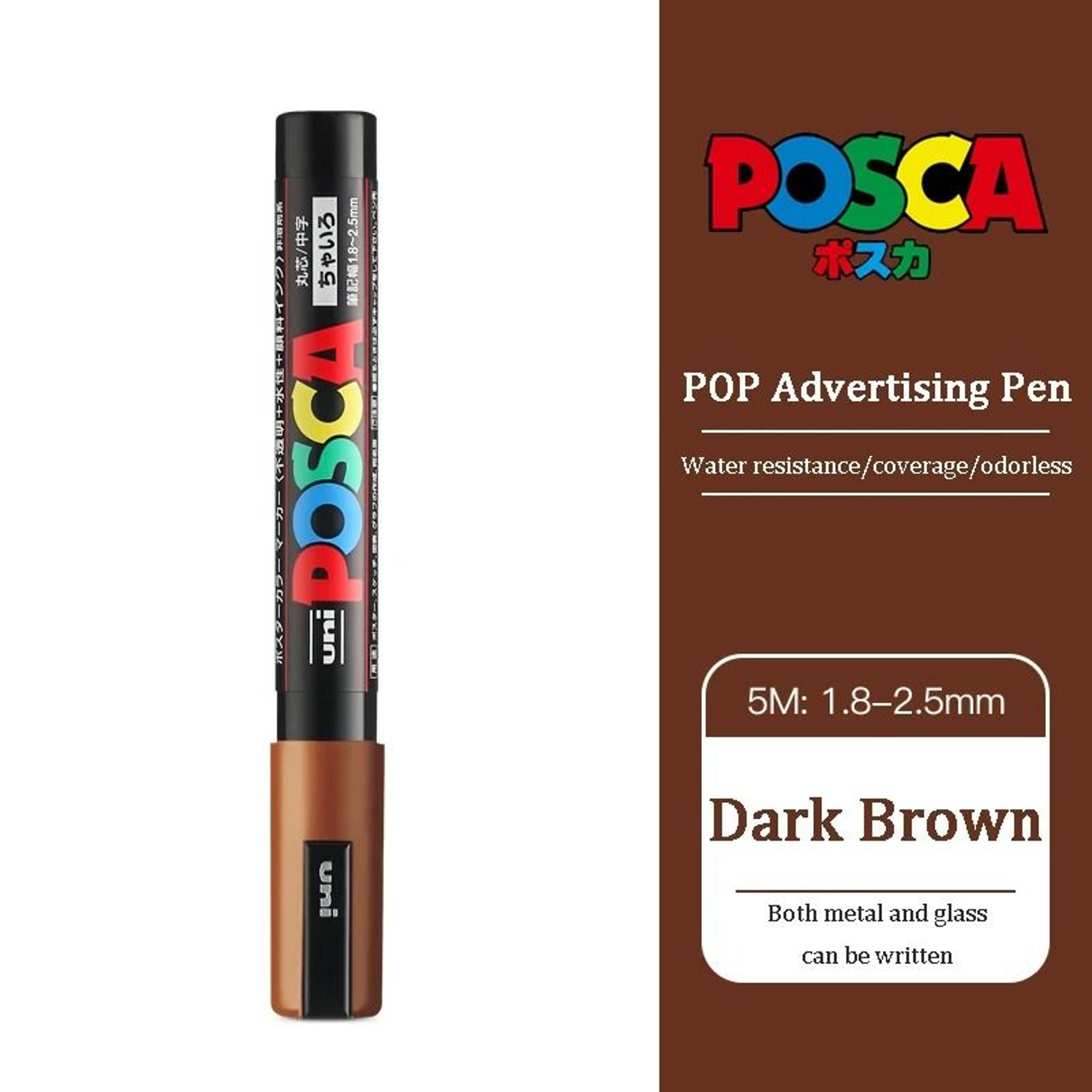 Uni Posca PC5M Medium Bullet Tip Acrylic Paint Marker Pen  Permanent WaterBased Marker For Glass Ro 24