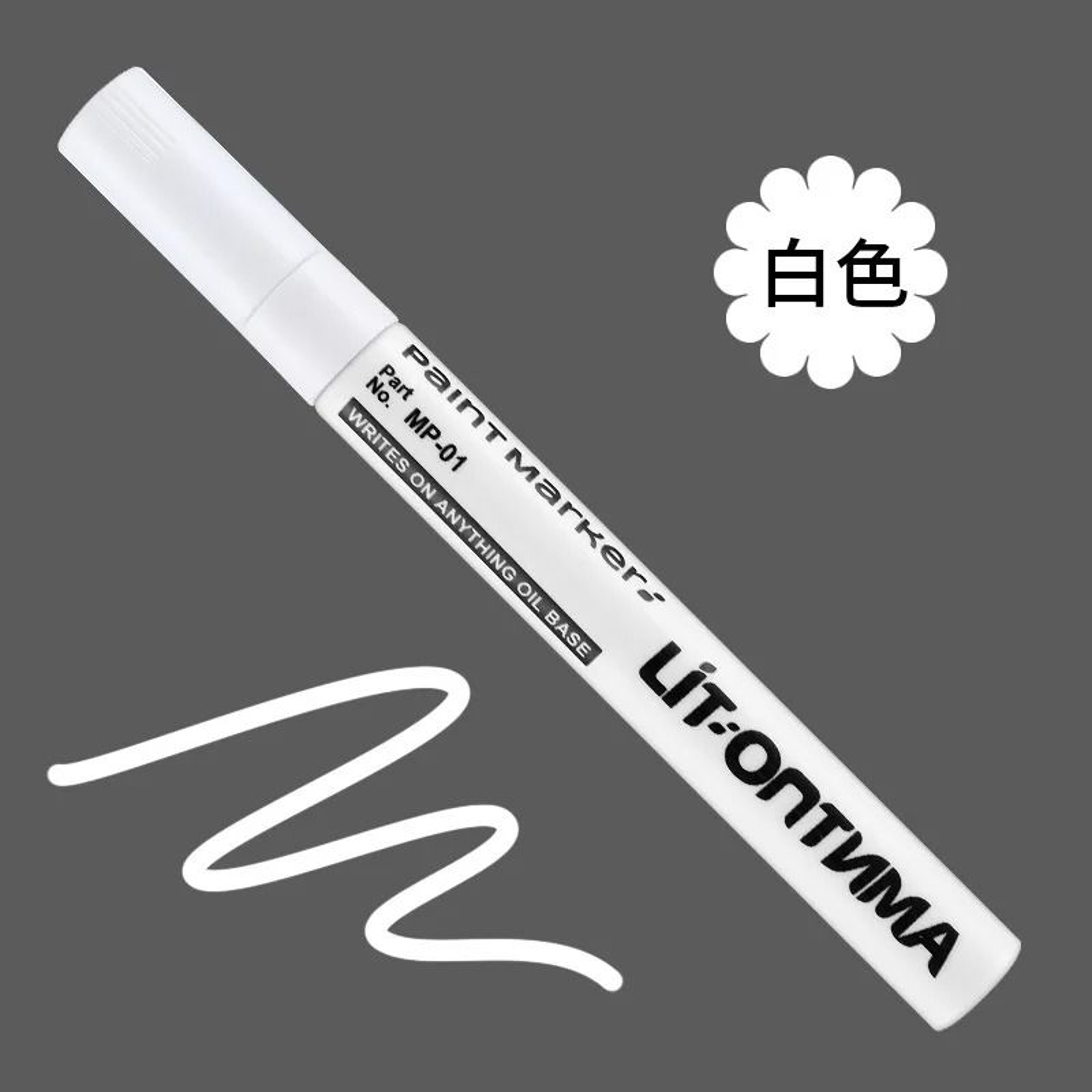 12Color Waterproof Paint Marker Set  QuickDrying Permanent Paint Pen For Tires Wood Metal  Ceramics 9
