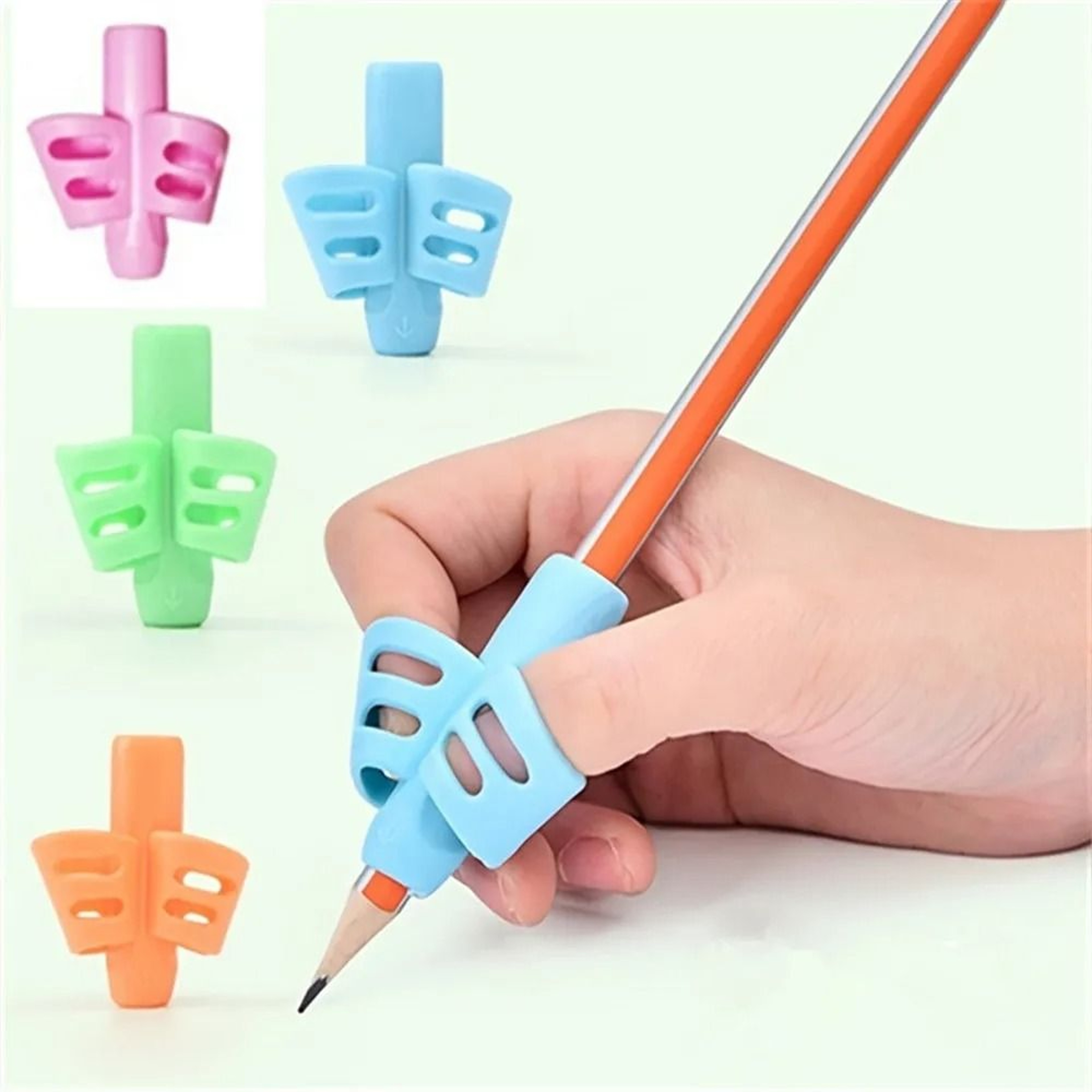 TwoFinger Silicone Pencil Grips For Writing Posture Correction 1