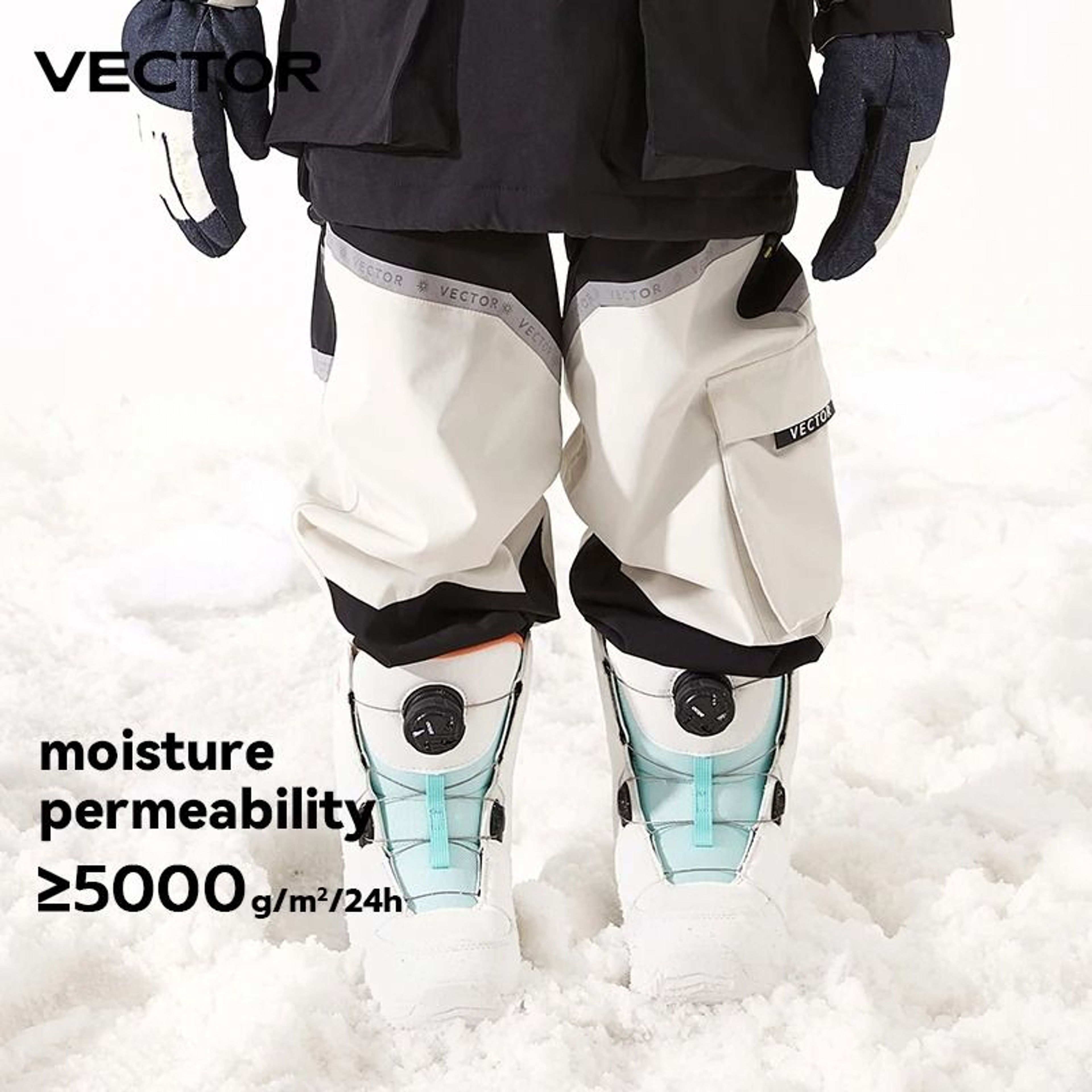 VECTOR Kids Winter Waterproof  Windproof Ski Pants  Thermal Snowboard Trousers 2