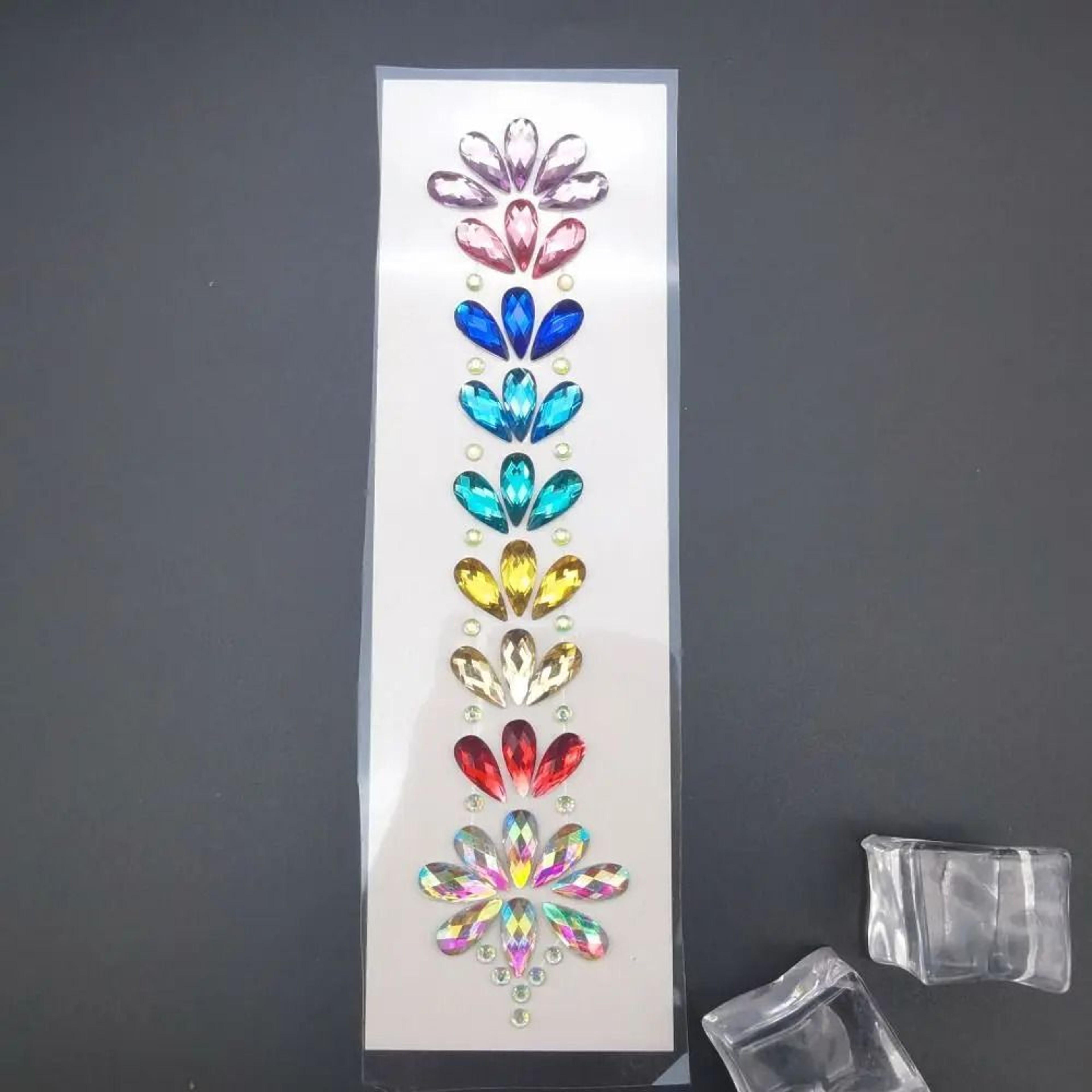 3D EDM Music Festival Crystal Forehead Face Gems  Adhesive Rhinestone Hair  Body Jewels 24
