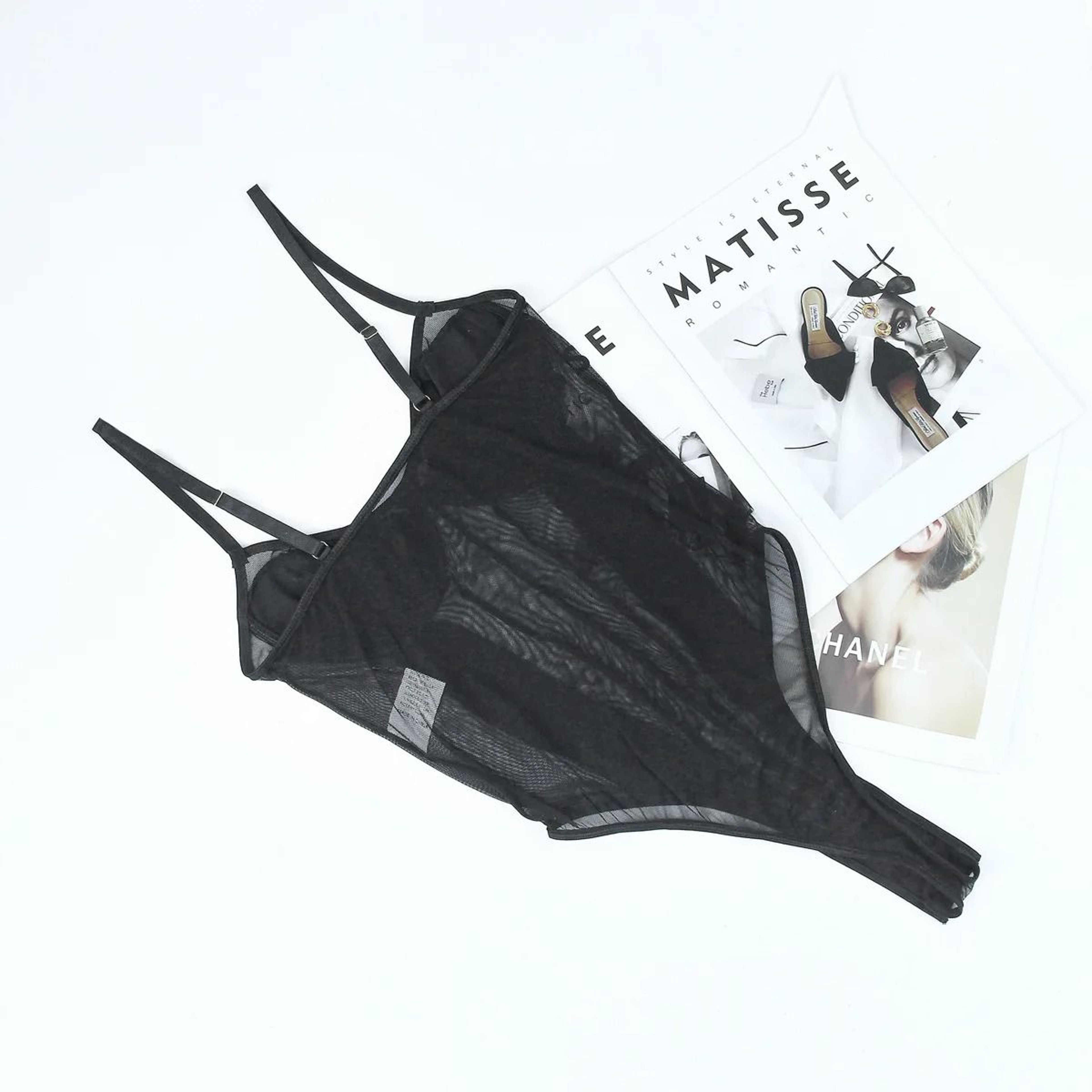 Womens Deep VNeck Shaping Bodysuit  Padded PushUp Bra Corset Top With Adjustable Straps 5
