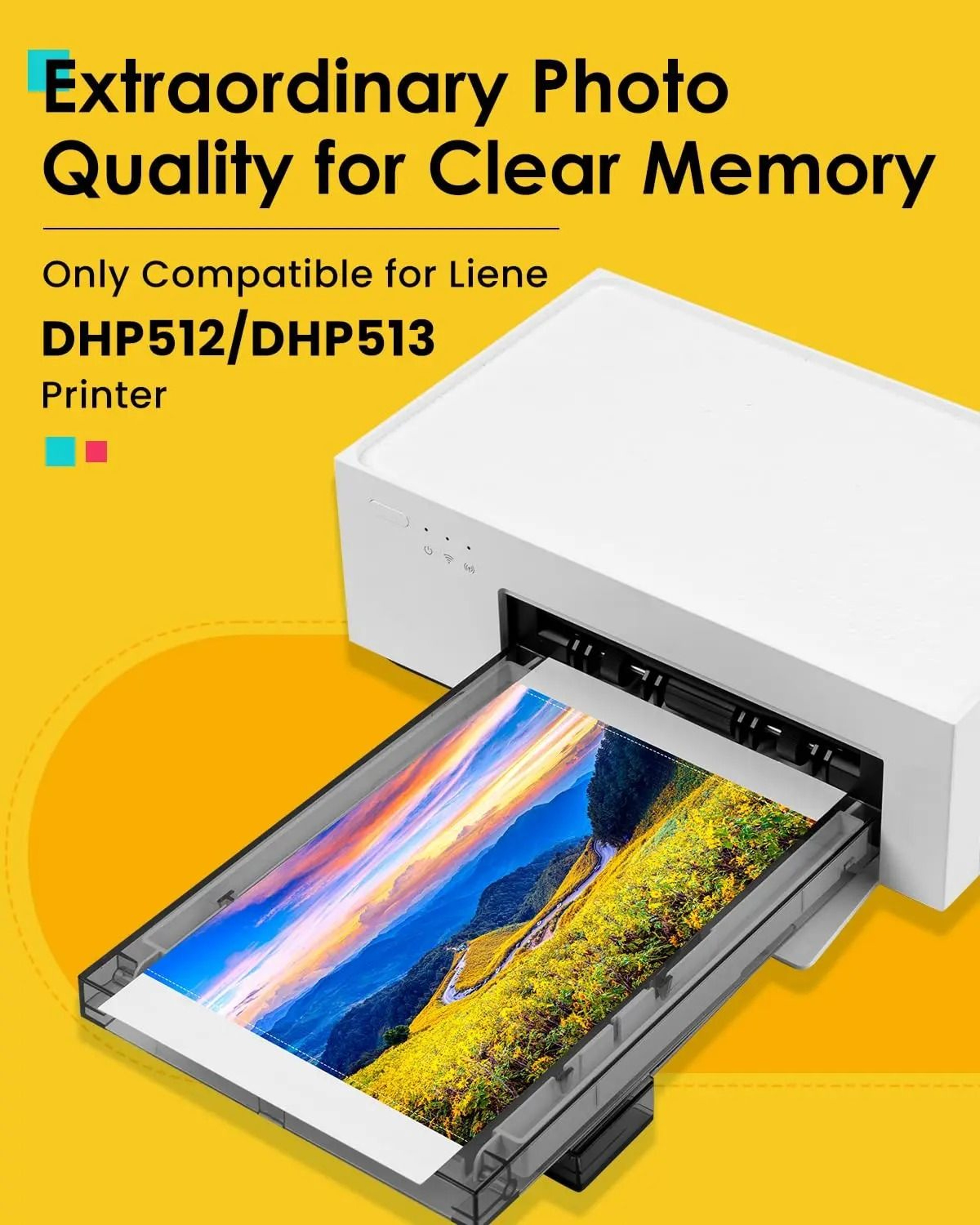 Photo Paper And Ink Pack For Liene Amber M100 M200 2
