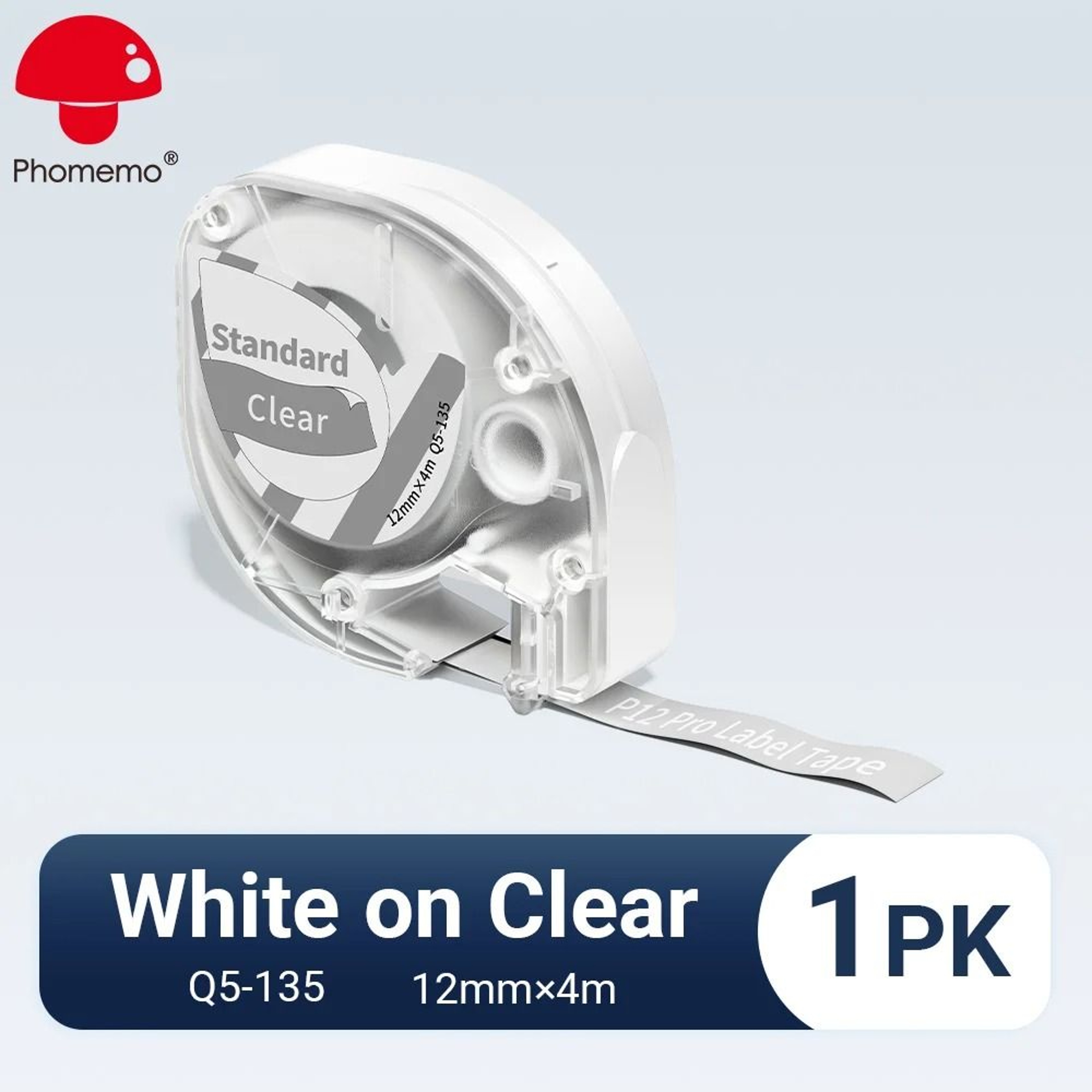 Phomemo P12PRO Portable Wireless Bluetooth Label Maker Printer With 12mm Label Tape 15
