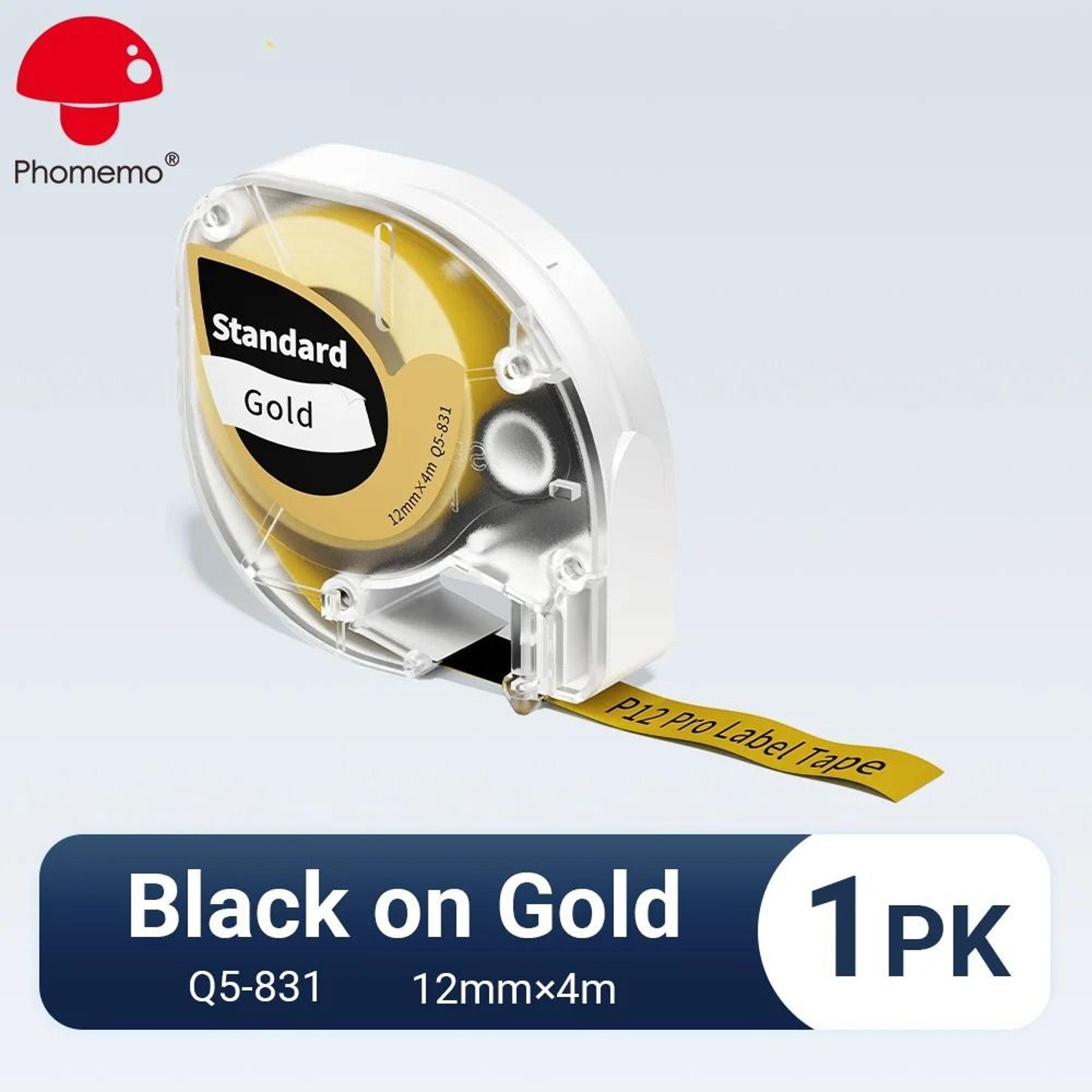 Phomemo P12PRO Portable Wireless Bluetooth Label Maker Printer With 12mm Label Tape 7