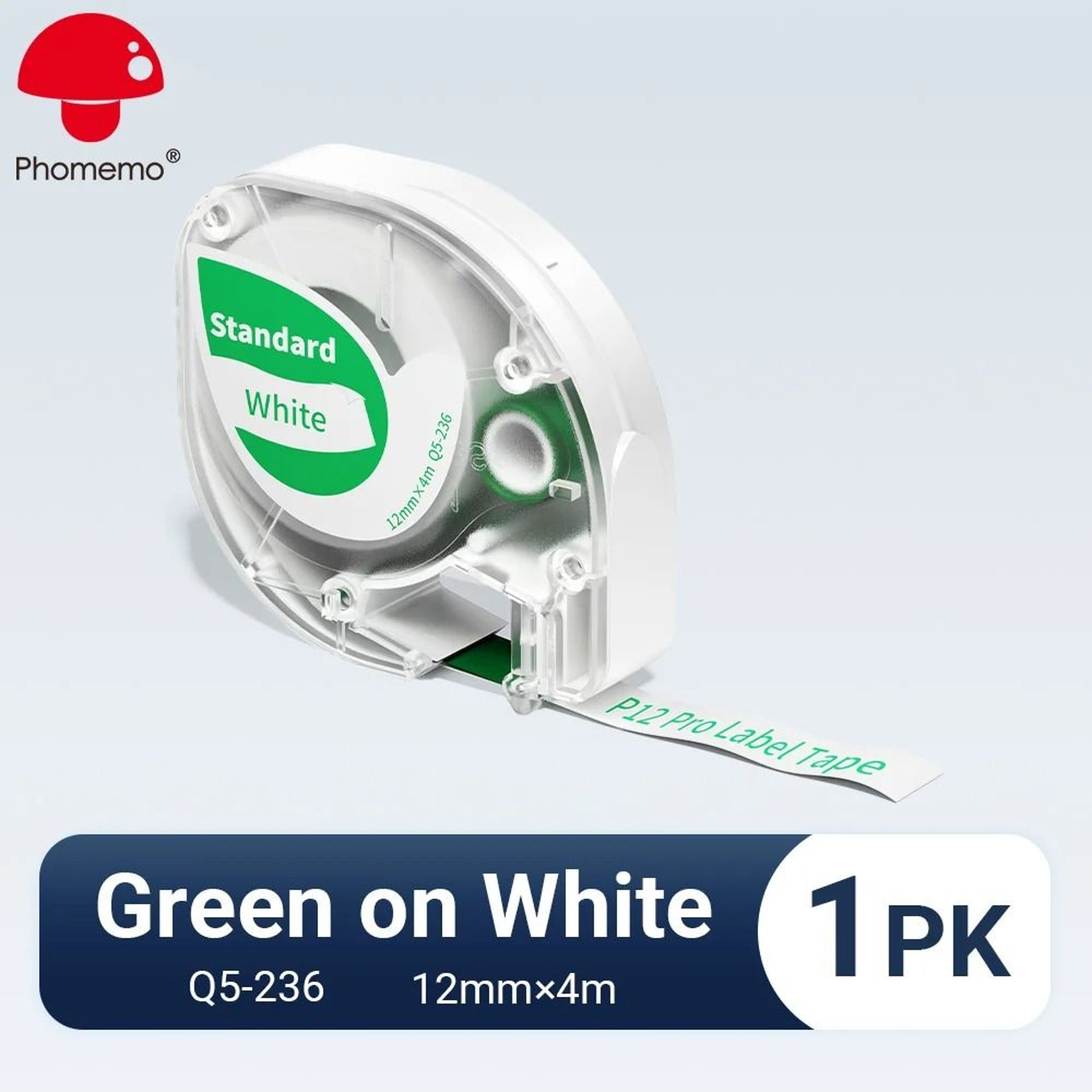 Phomemo P12PRO Portable Wireless Bluetooth Label Maker Printer With 12mm Label Tape 18