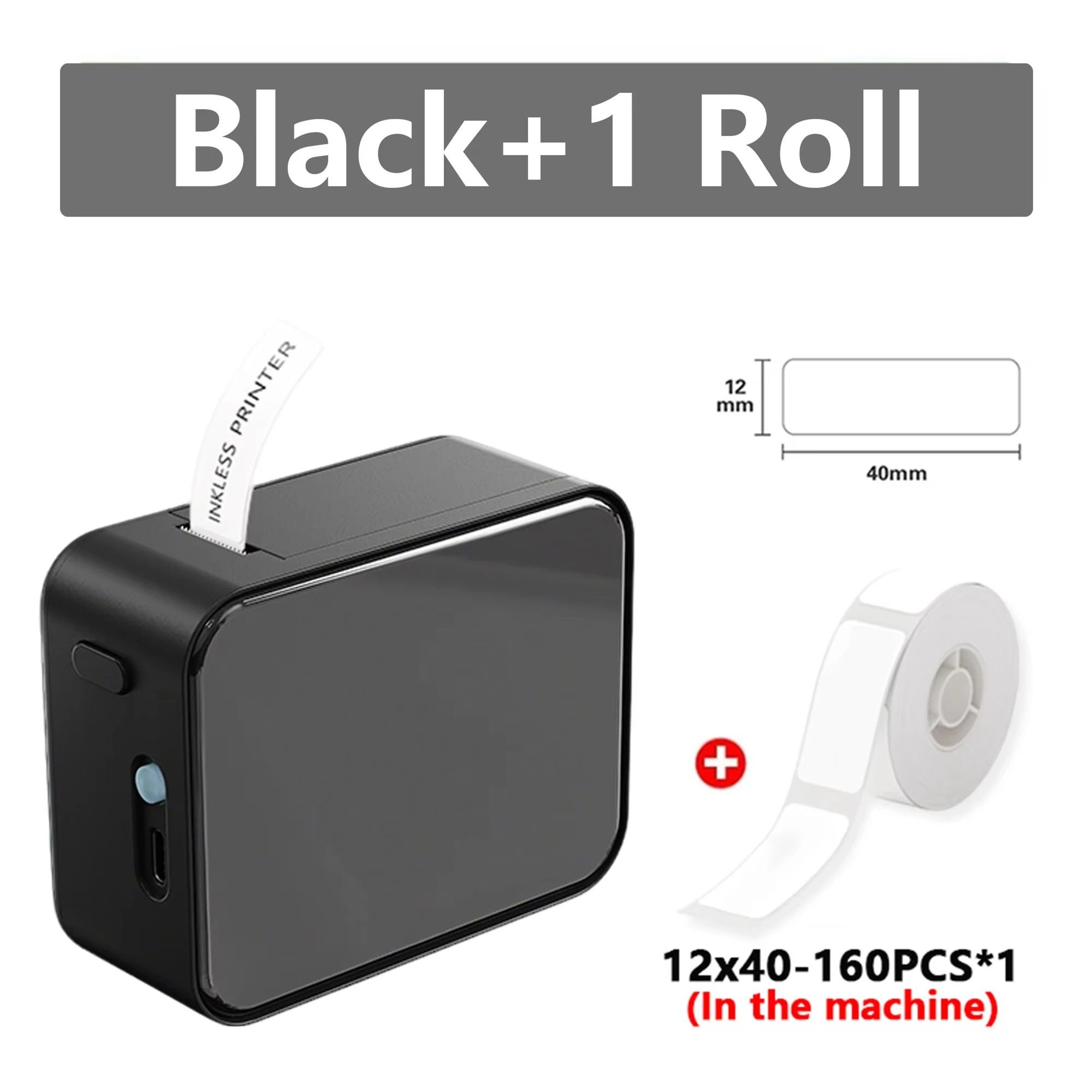 Marklife P15 Mini Portable Label Printer With 3Pack Thermal Adhesive Paper Set 12