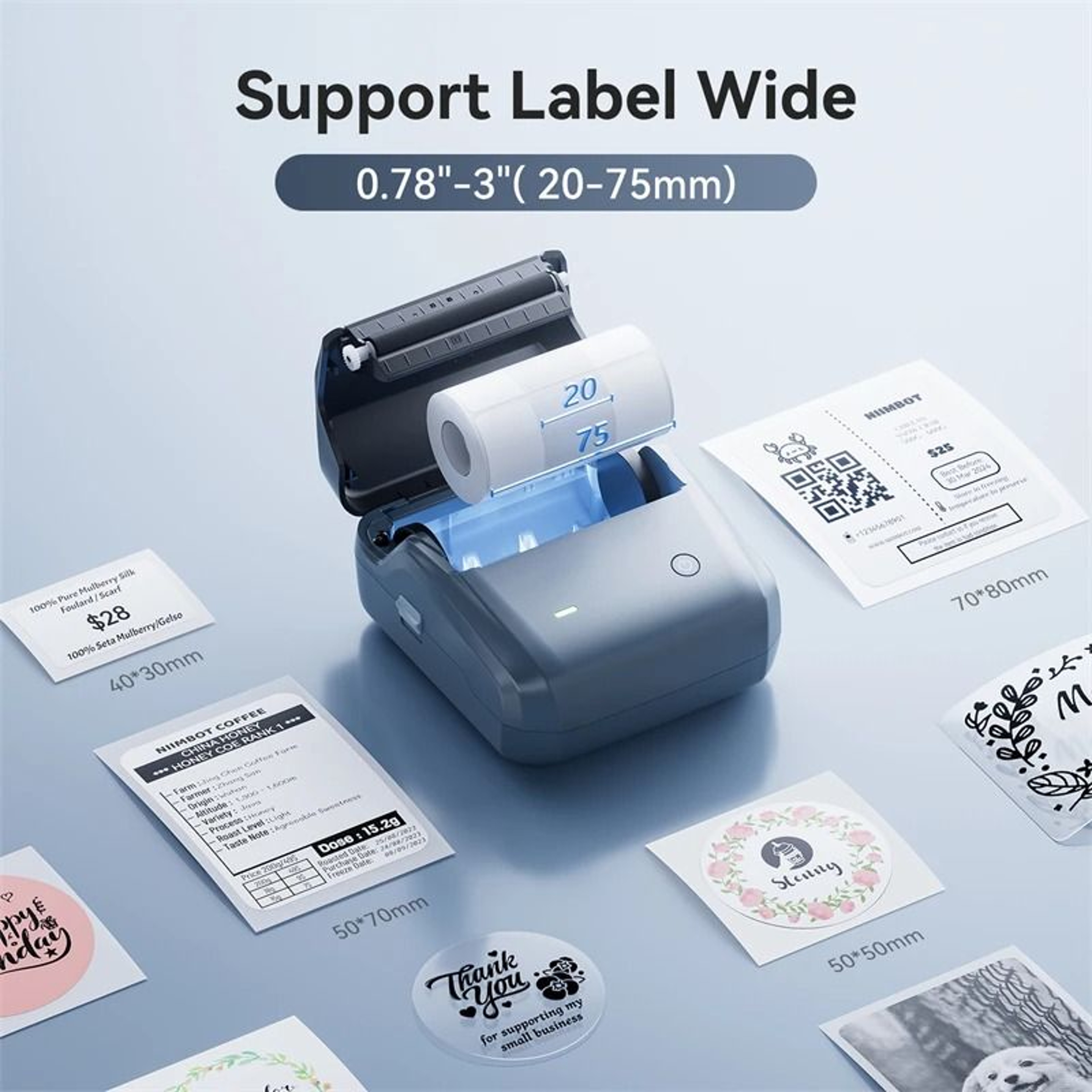 NIIMBOT B31 Wireless Thermal Label Printer Max 80mms Print Speed 2