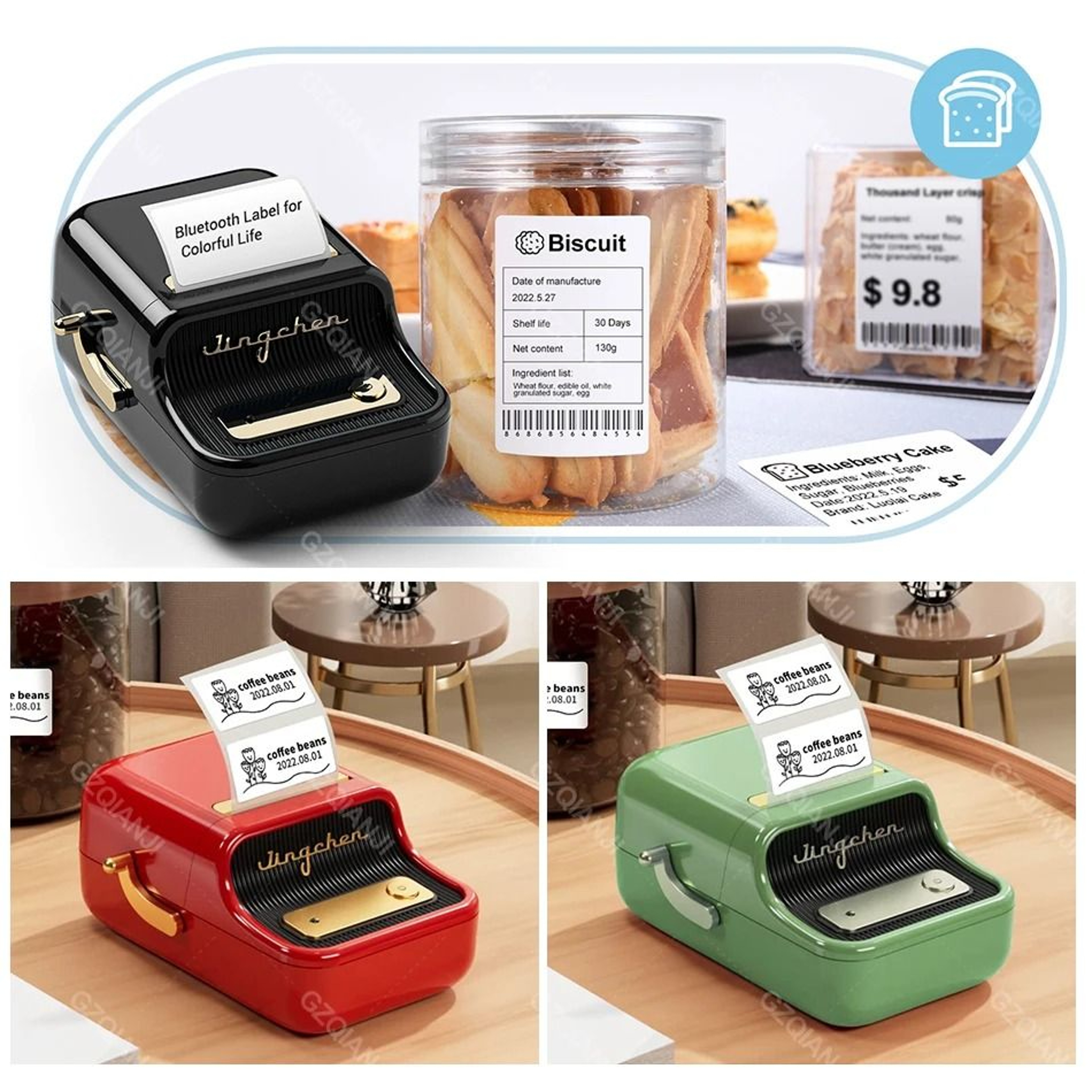 NIIMBOT B21 Wireless Portable Thermal Label Printer For Barcode Apparel  Retail 5
