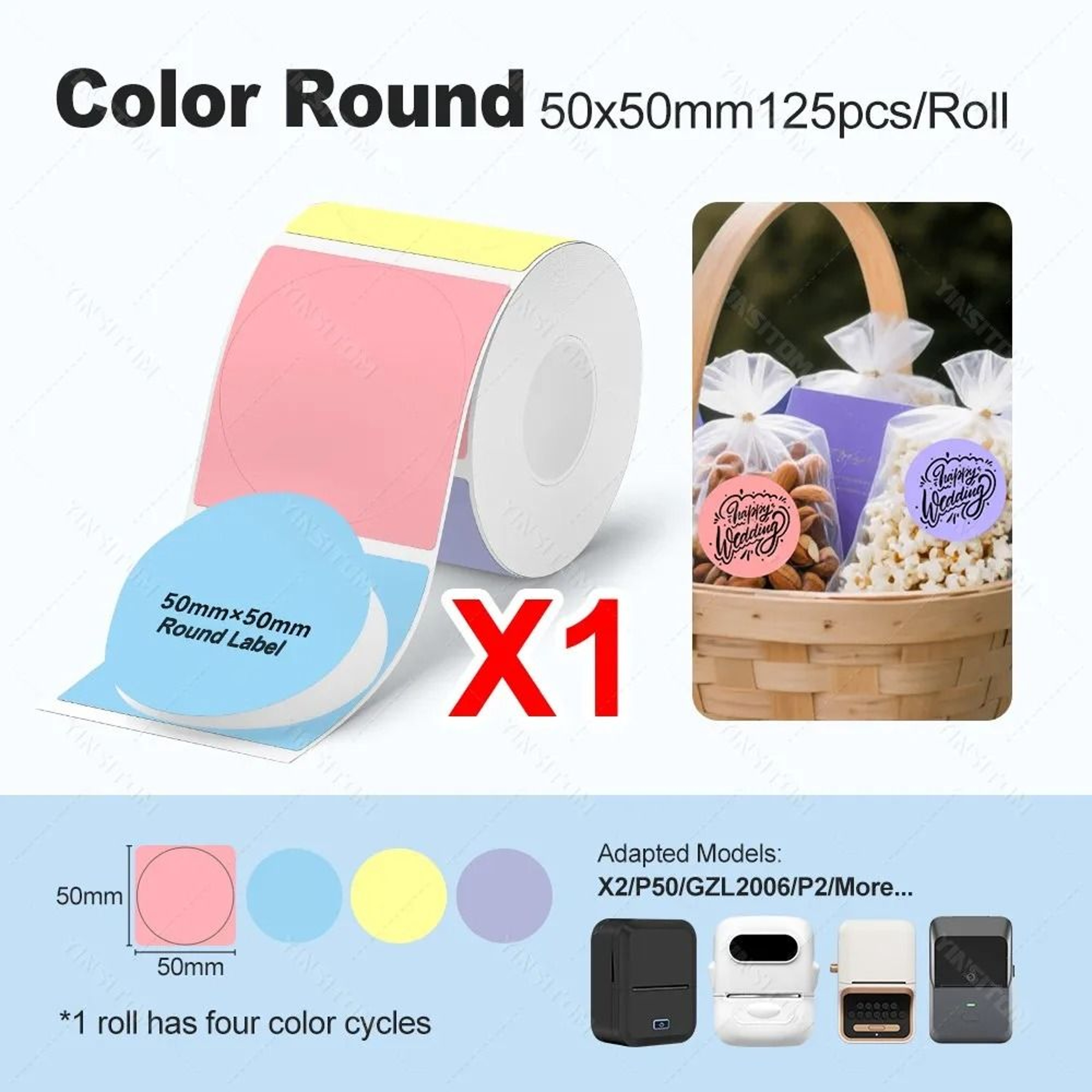 Marklife P50 Portable 2050mm Wireless Bluetooth Thermal Label Printer 12