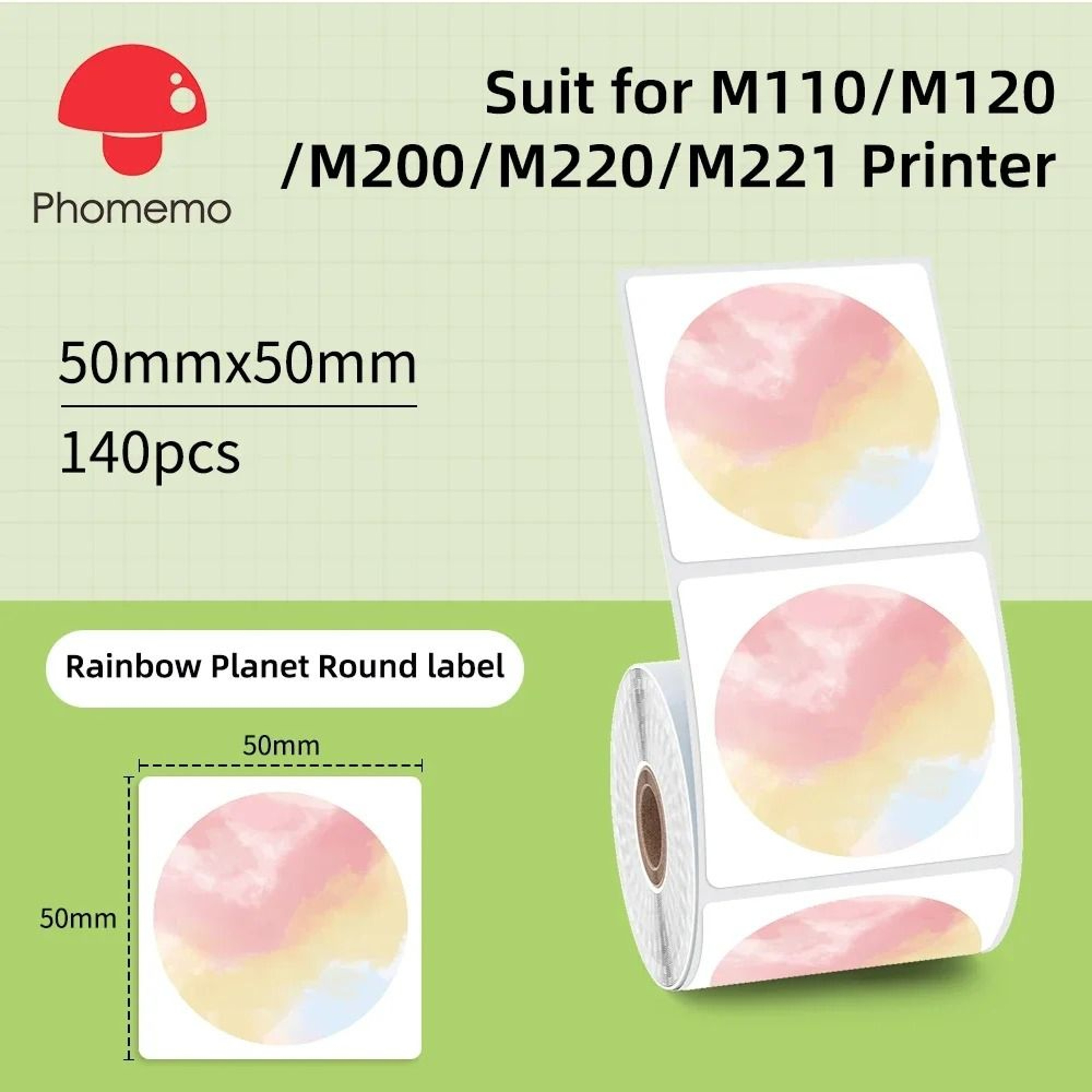 Phomemo M220 Portable Handheld Thermal Label Printer 75mm Print Width 16