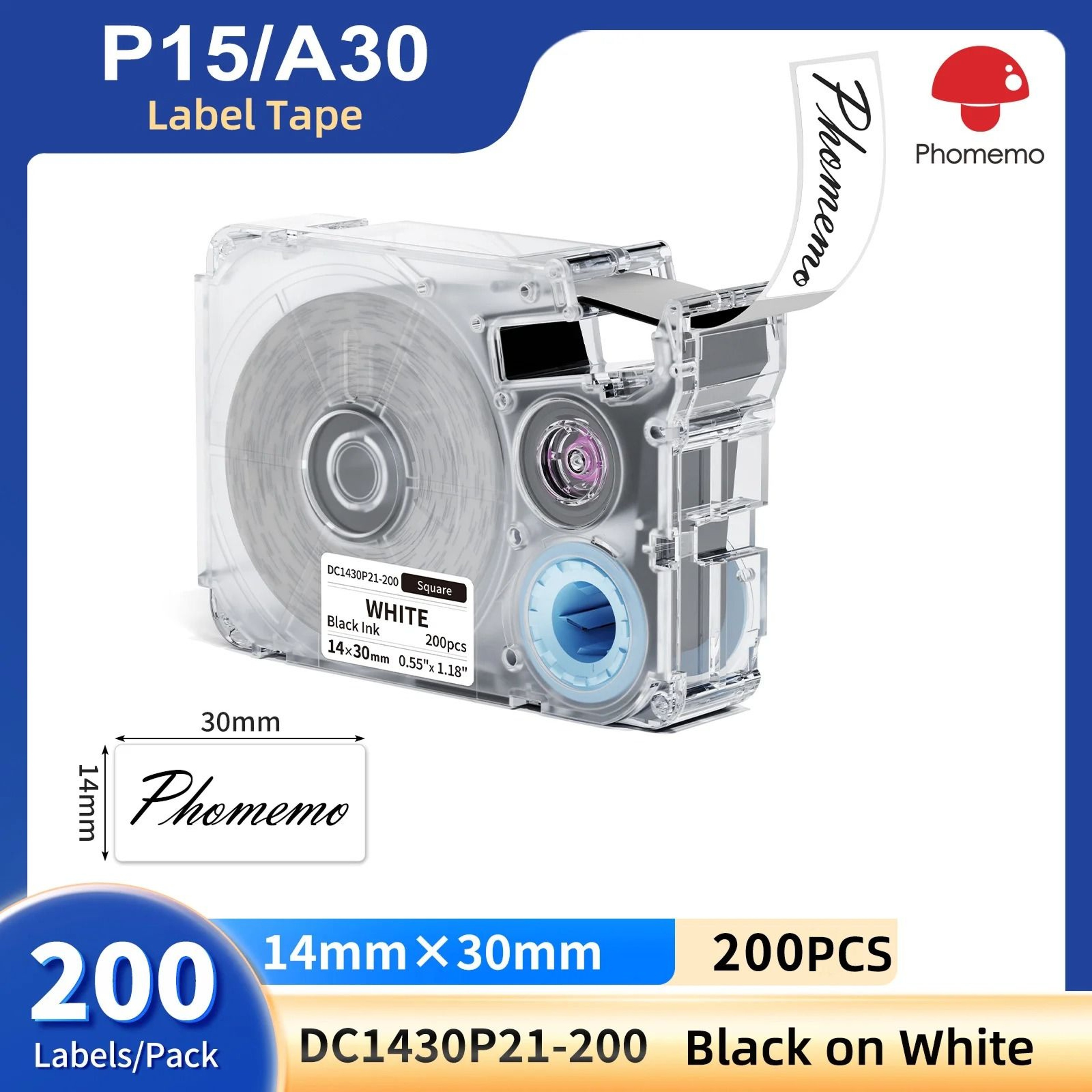 Phomemo A30 Mini Wireless Bluetooth Satin Ribbon  Label Printer 15