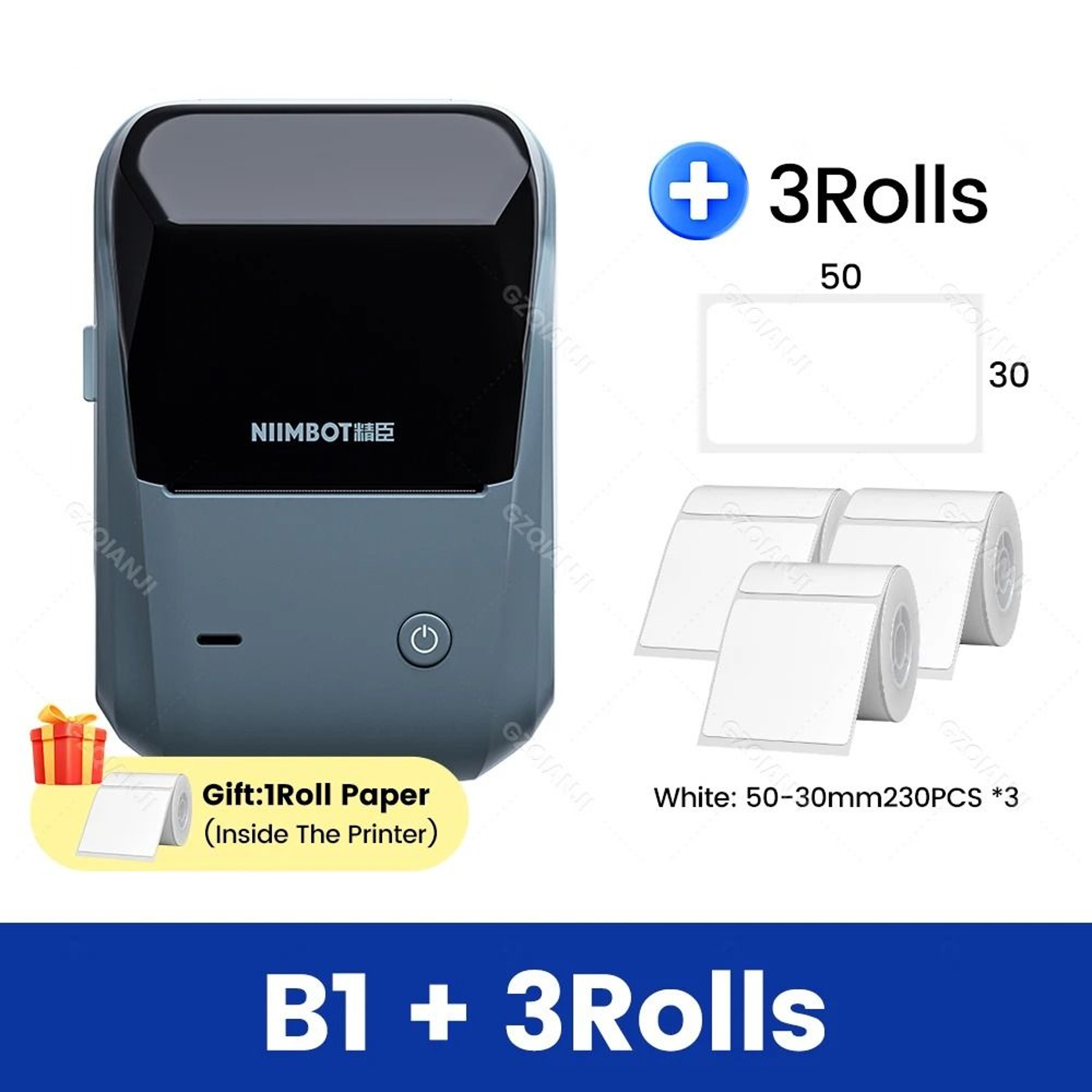 NIIMBOT B1 Portable Handheld Wireless Bluetooth Thermal Label Printer 7