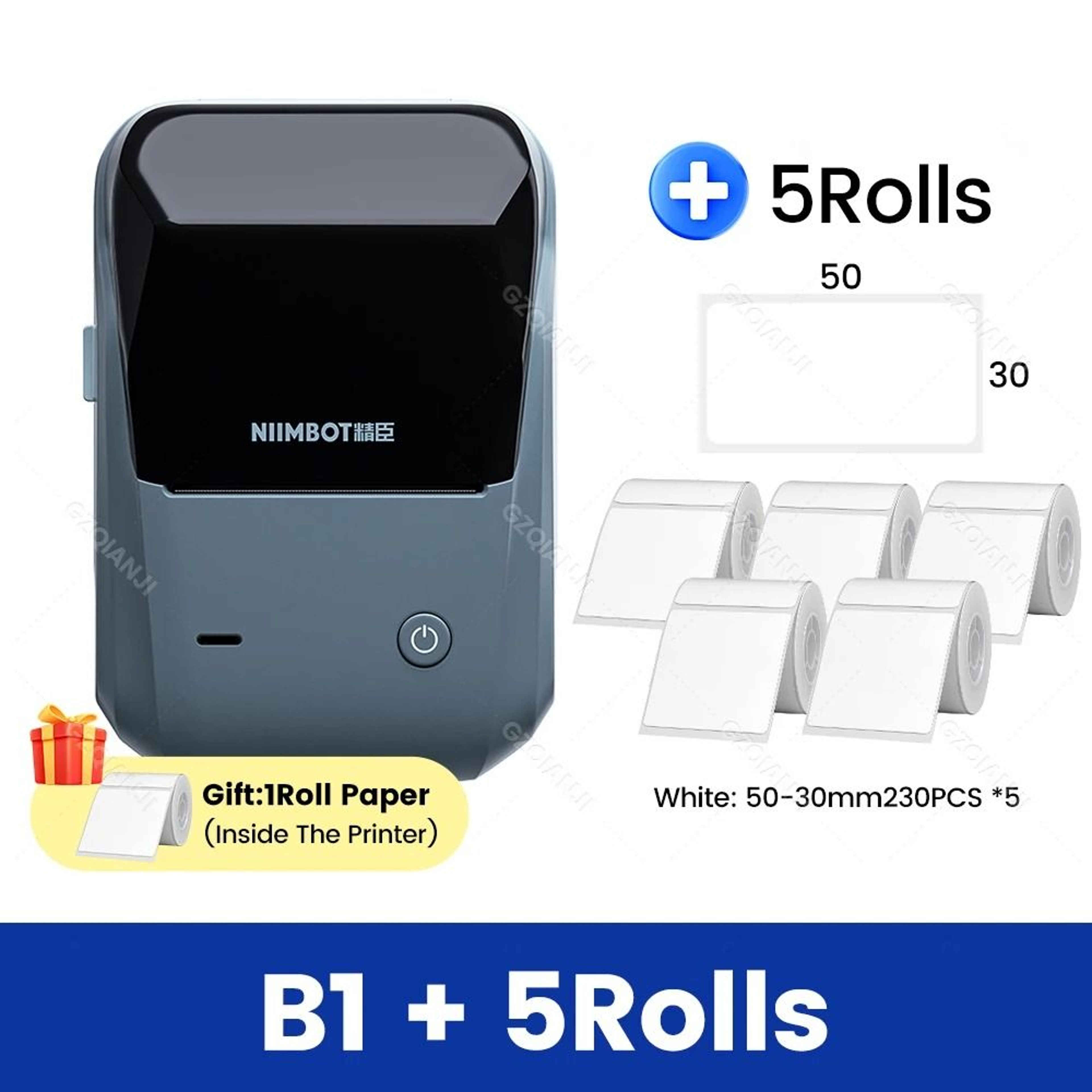 NIIMBOT B1 Portable Handheld Wireless Bluetooth Thermal Label Printer 23