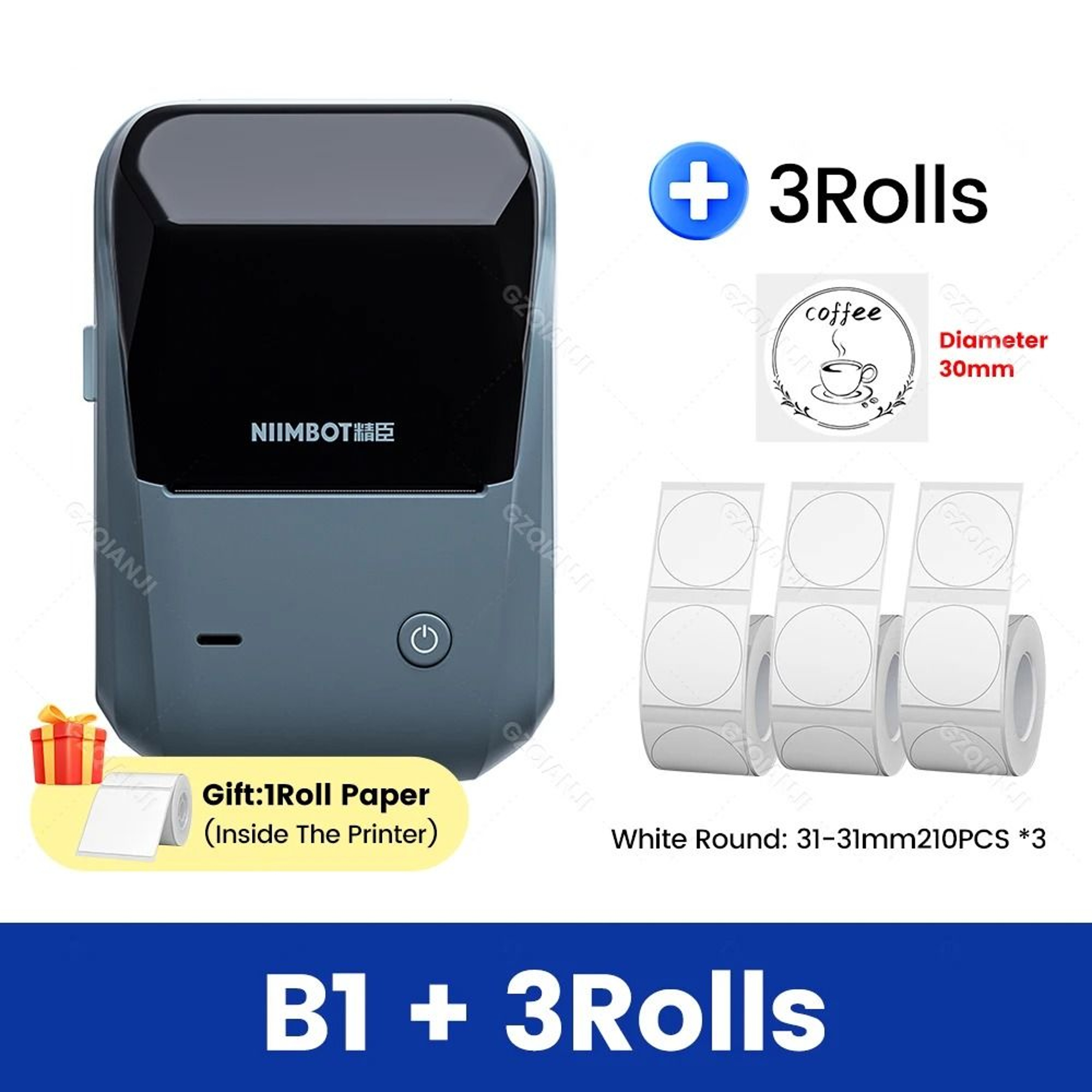 NIIMBOT B1 Portable Handheld Wireless Bluetooth Thermal Label Printer 20