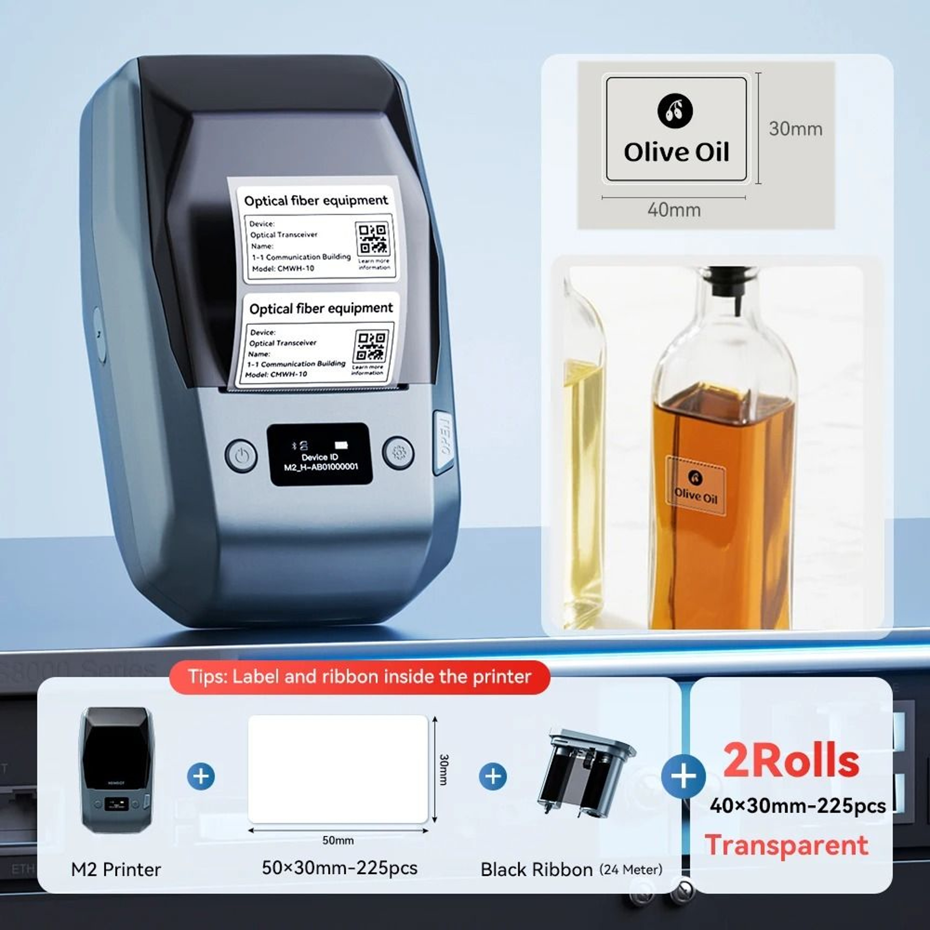 NIIMBOT M2 Portable Wireless Thermal Transfer Label Printer 12