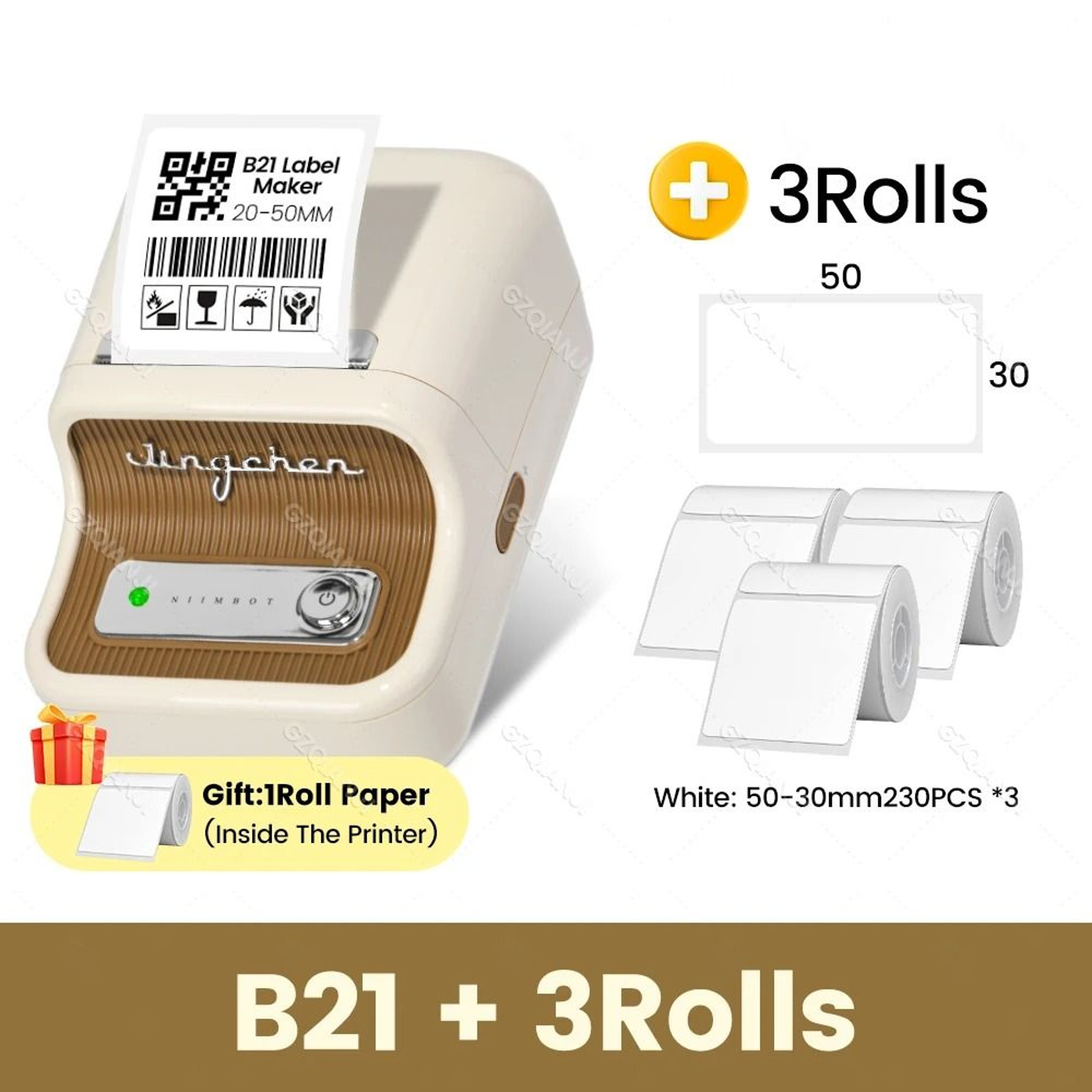 NIIMBOT B21 Portable Wireless Thermal Barcode  Jewelry Label Printer With Gift Tape 14