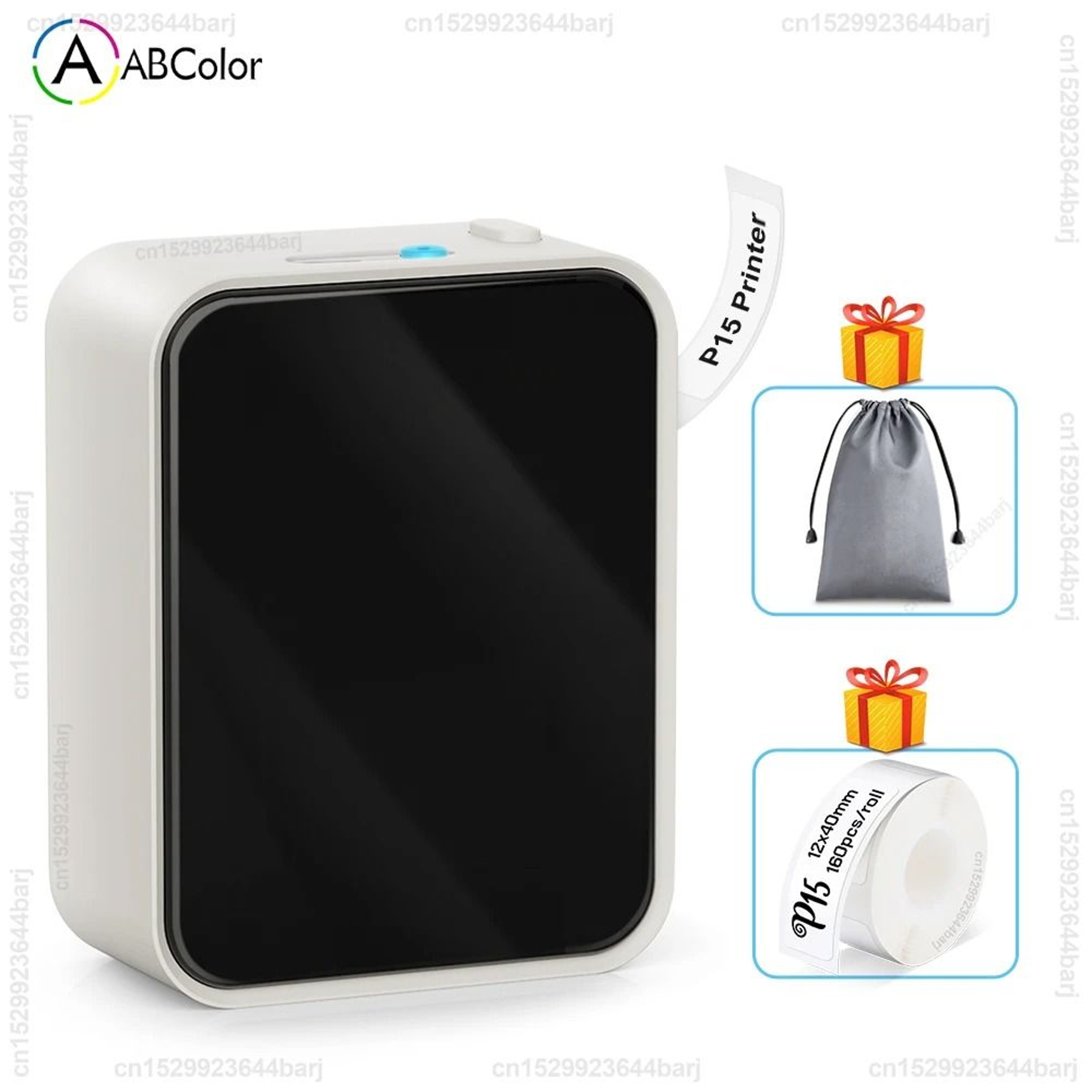 P15 Mini Wireless Bluetooth Thermal Label Printer  Sticker Maker 9