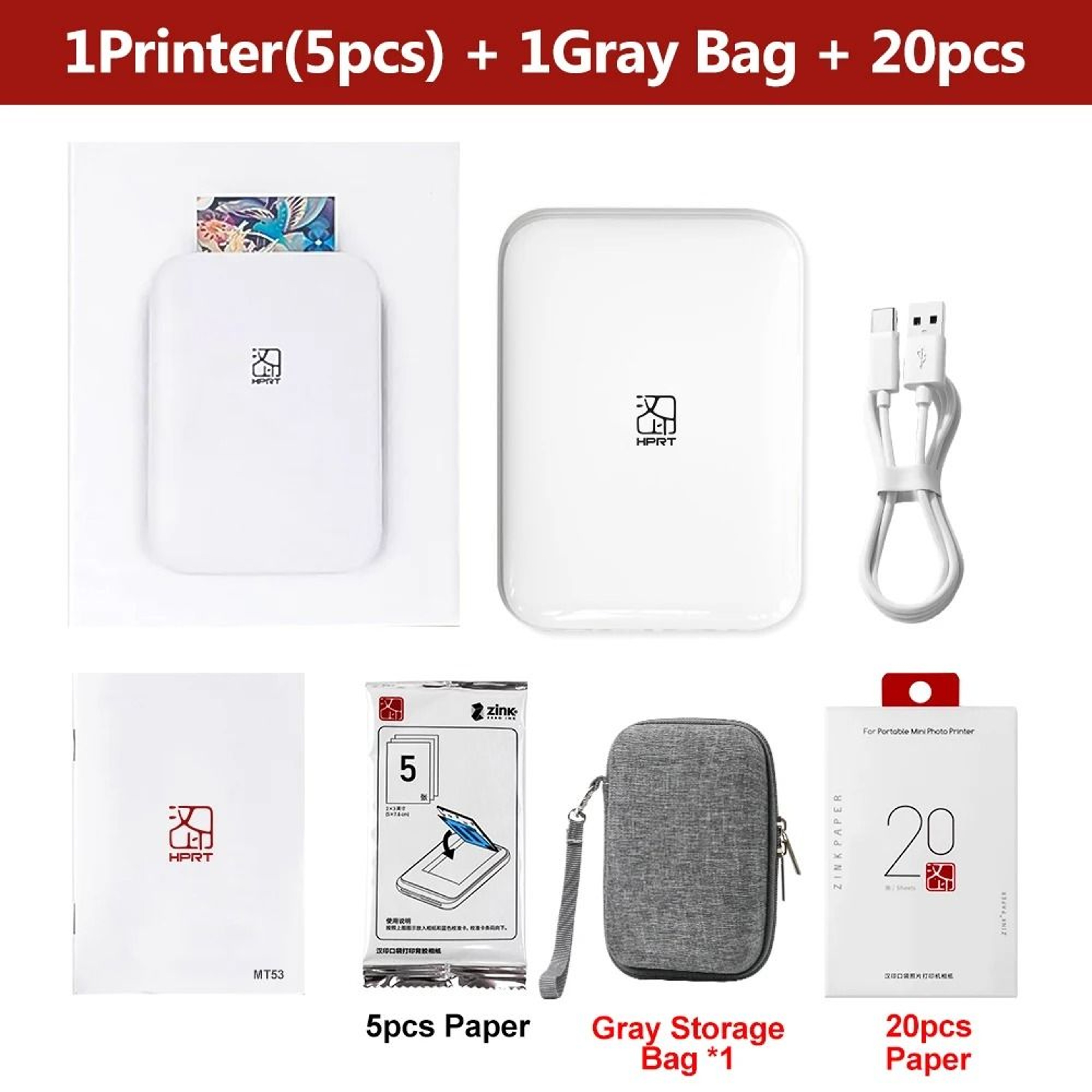 HPRT Portable 2x3 Pocket Photo Printer With ZINK Zero Ink Technology 8