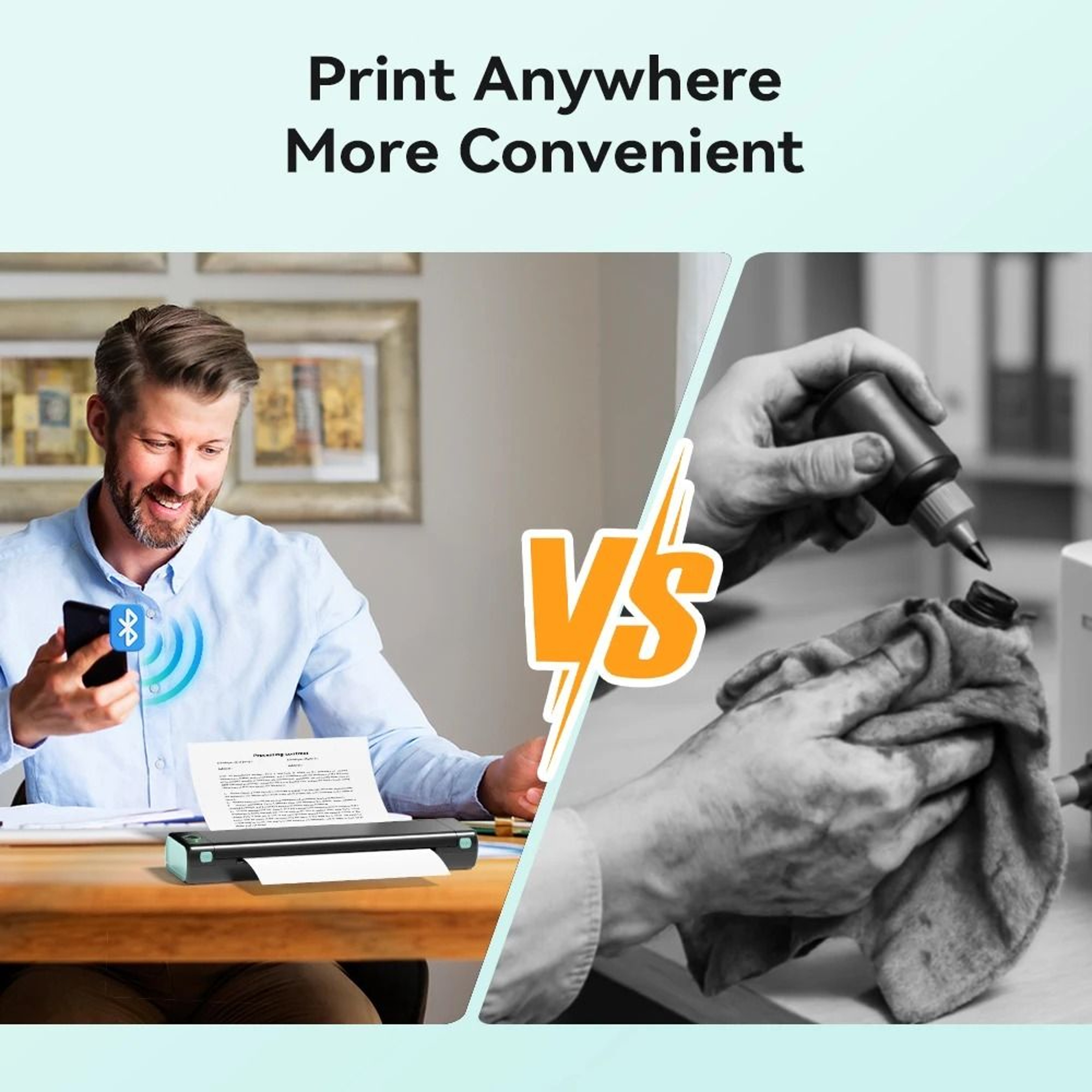 Phomemo M08F Portable A4 Wireless Thermal Printer  Bluetooth Tattoo Stencil Maker 1